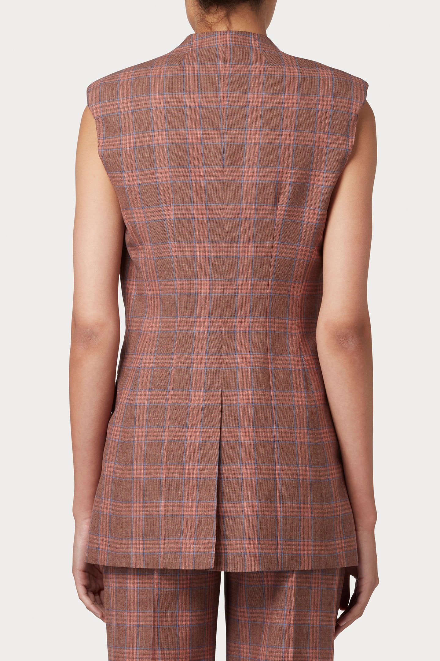 WOMENS SLEEVELESS JACKET CORAL RED 2