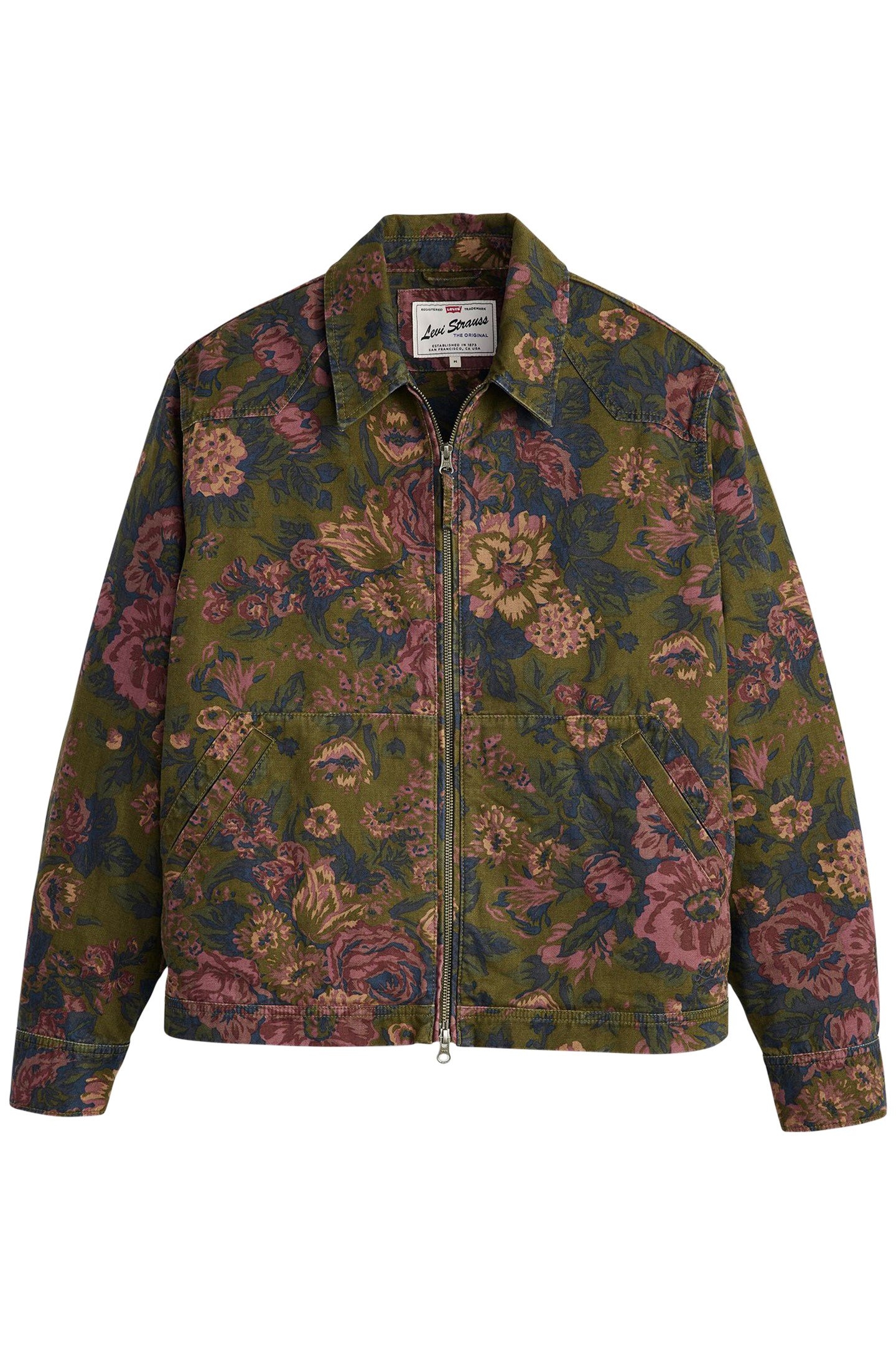 POLK JACKET COOPER FLORAL DARK OLIVE 3
