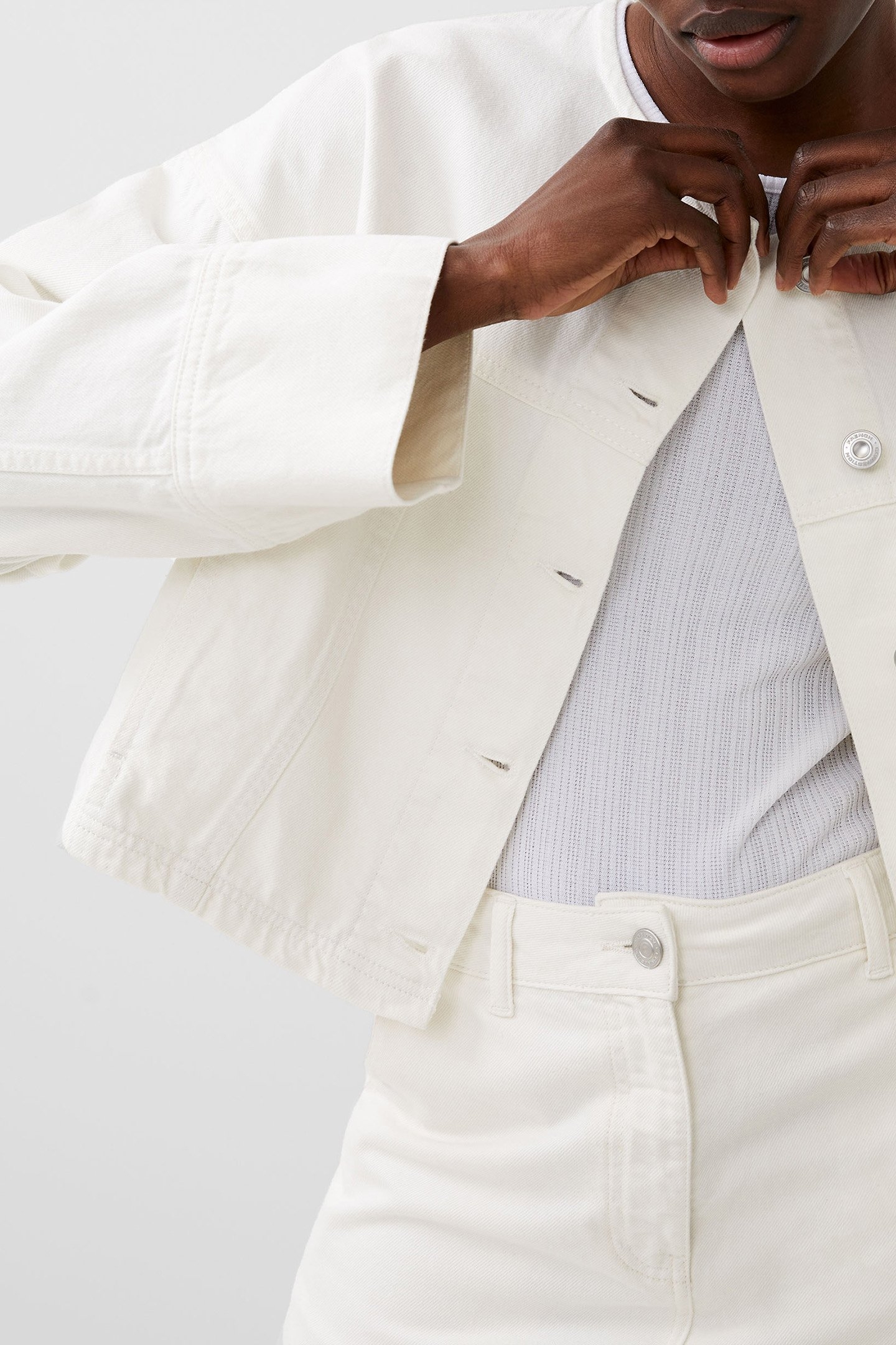 DENVER DENIM WIDE SLEEVE JKT ECRU 4