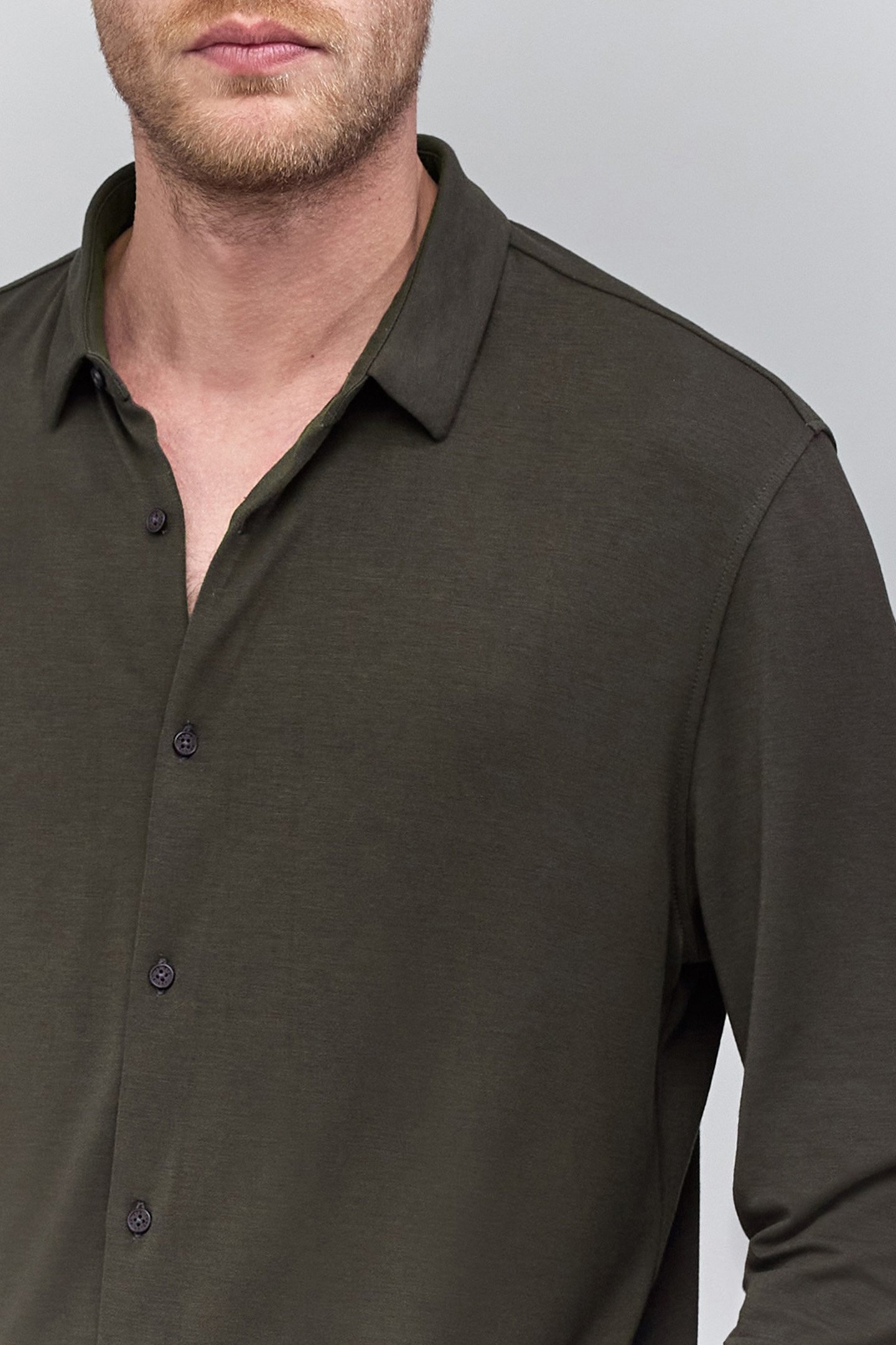 SHIRT REGULAR DARK GREEN MESH ULTRA MOBILITY HOMME 4