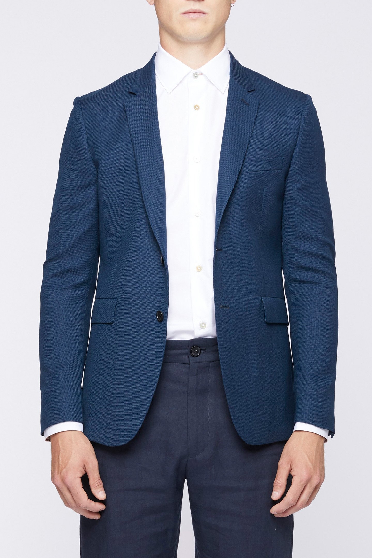 GENTS SLIM FIT 2 BTN JACKET BOTTLE GREEN 1