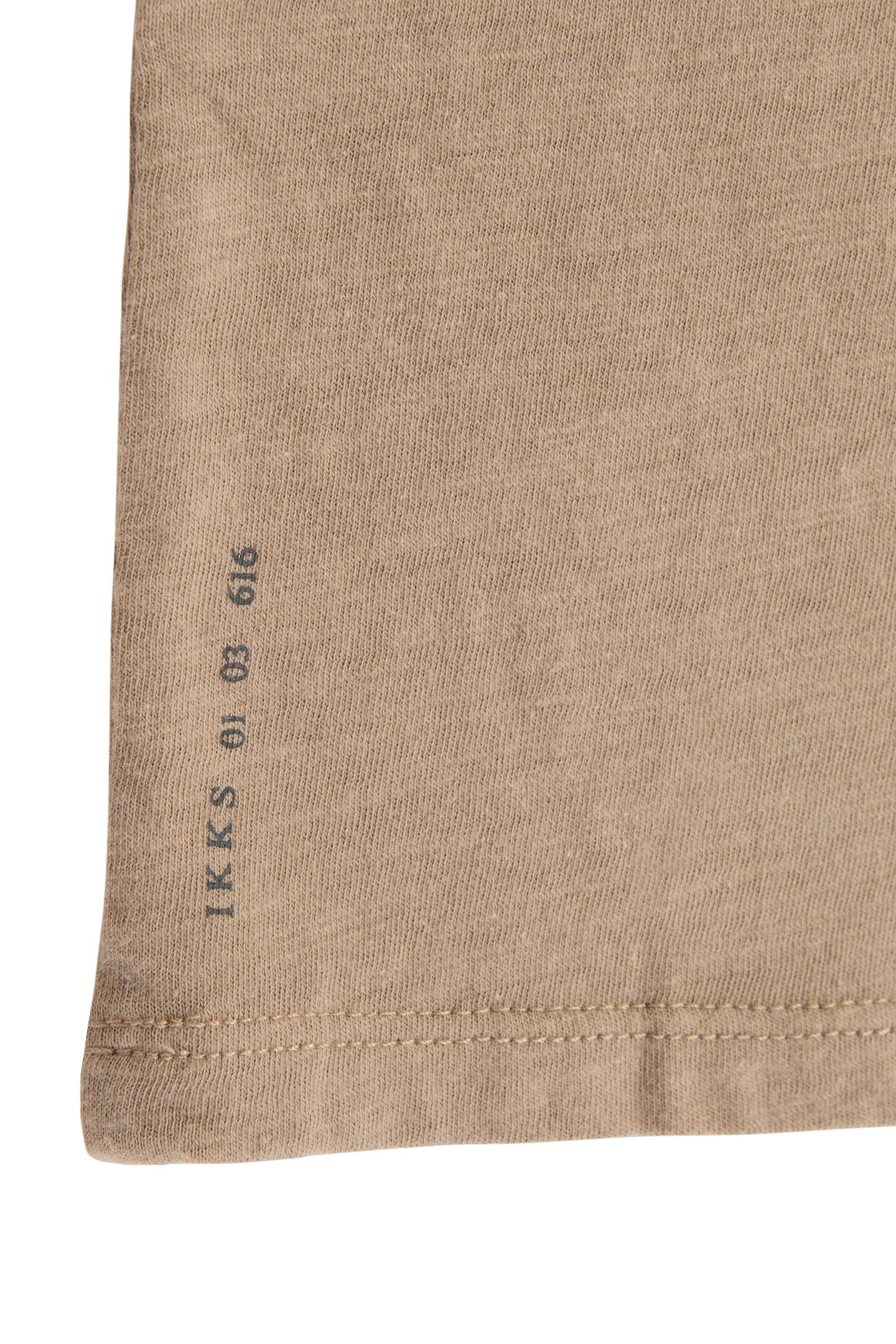 BEIGE ORGANIC COTTON ESSENTIAL V-NECK T-SHIRT 6