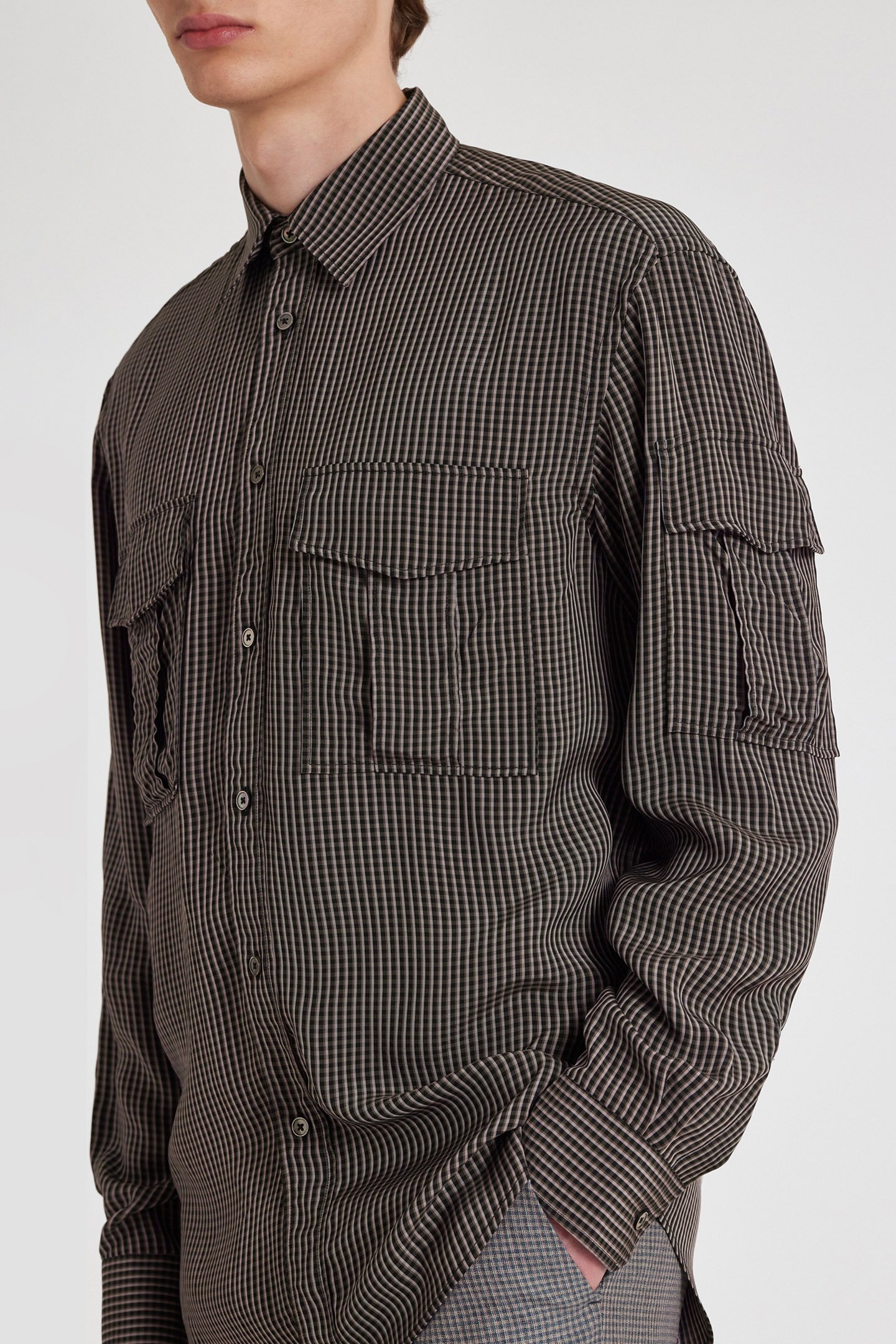 S/C CASUAL FIT SHIRT GREY 5