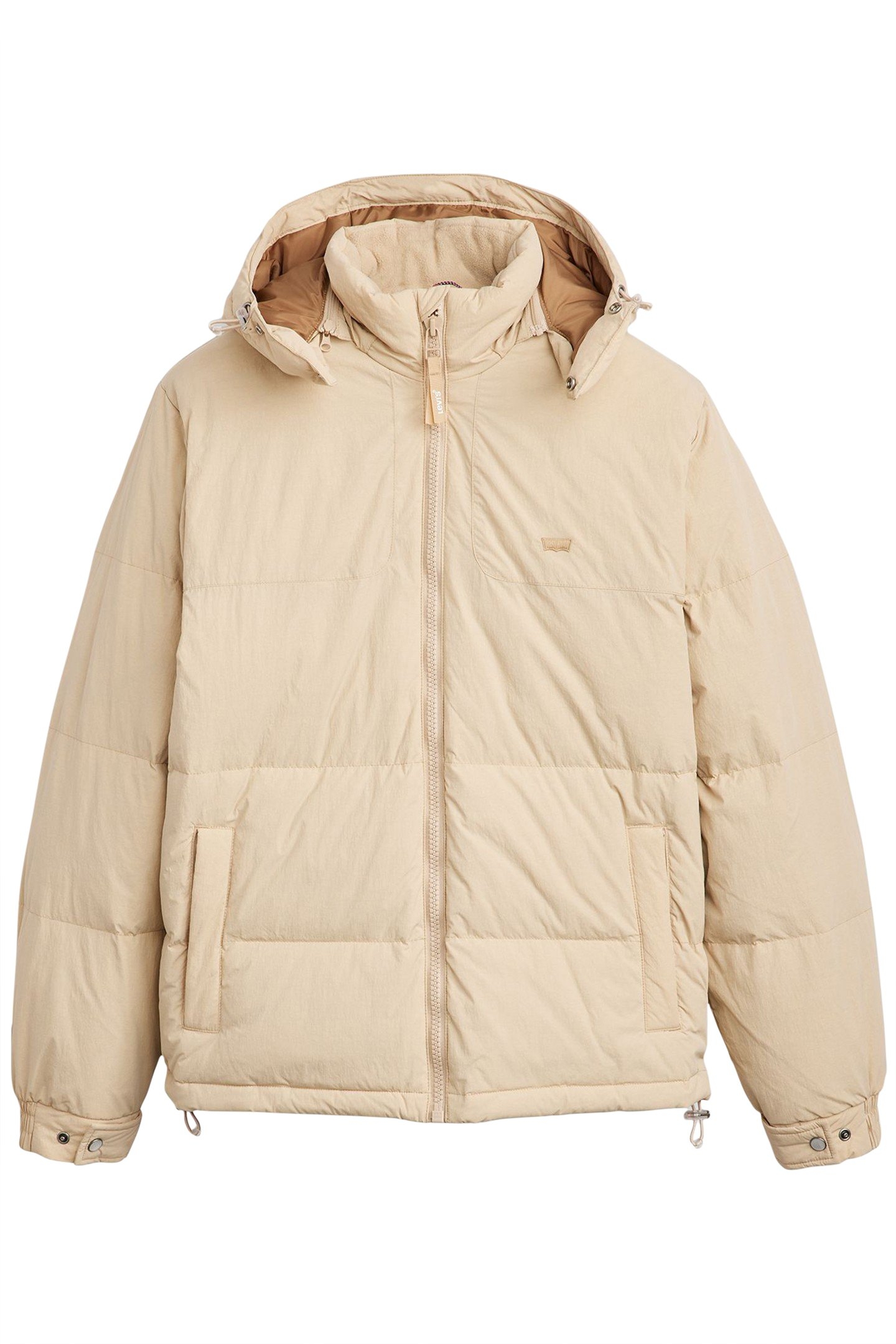 RICKRIDGE SHORT PUFFER COAT IN BEIGE 3