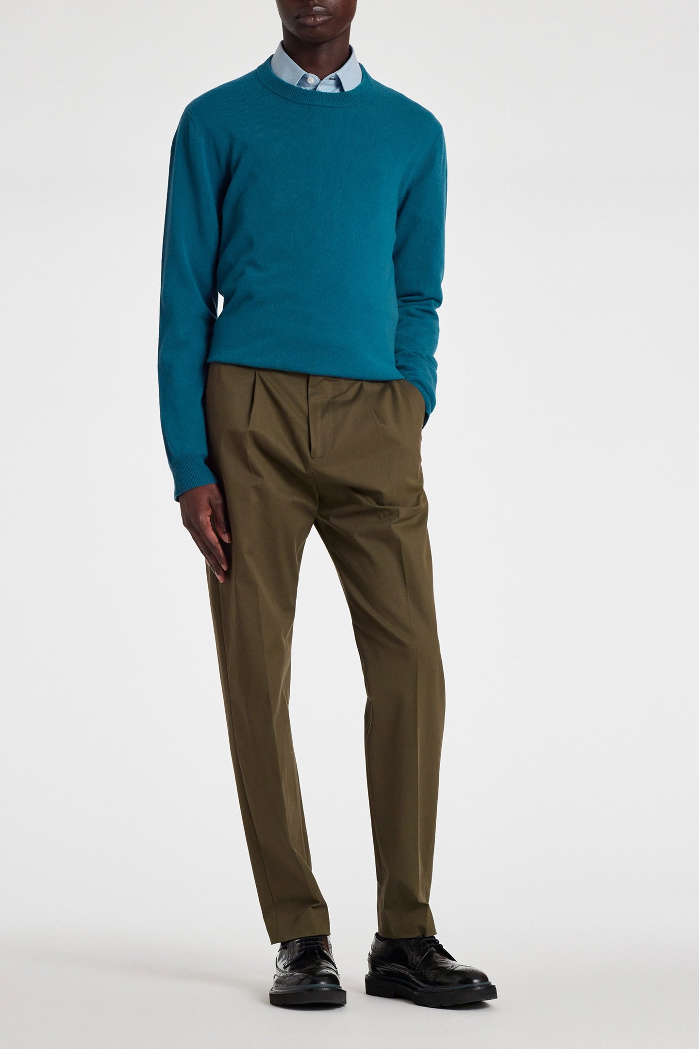 SWEATER CREW NECK PETROL BLUE 3