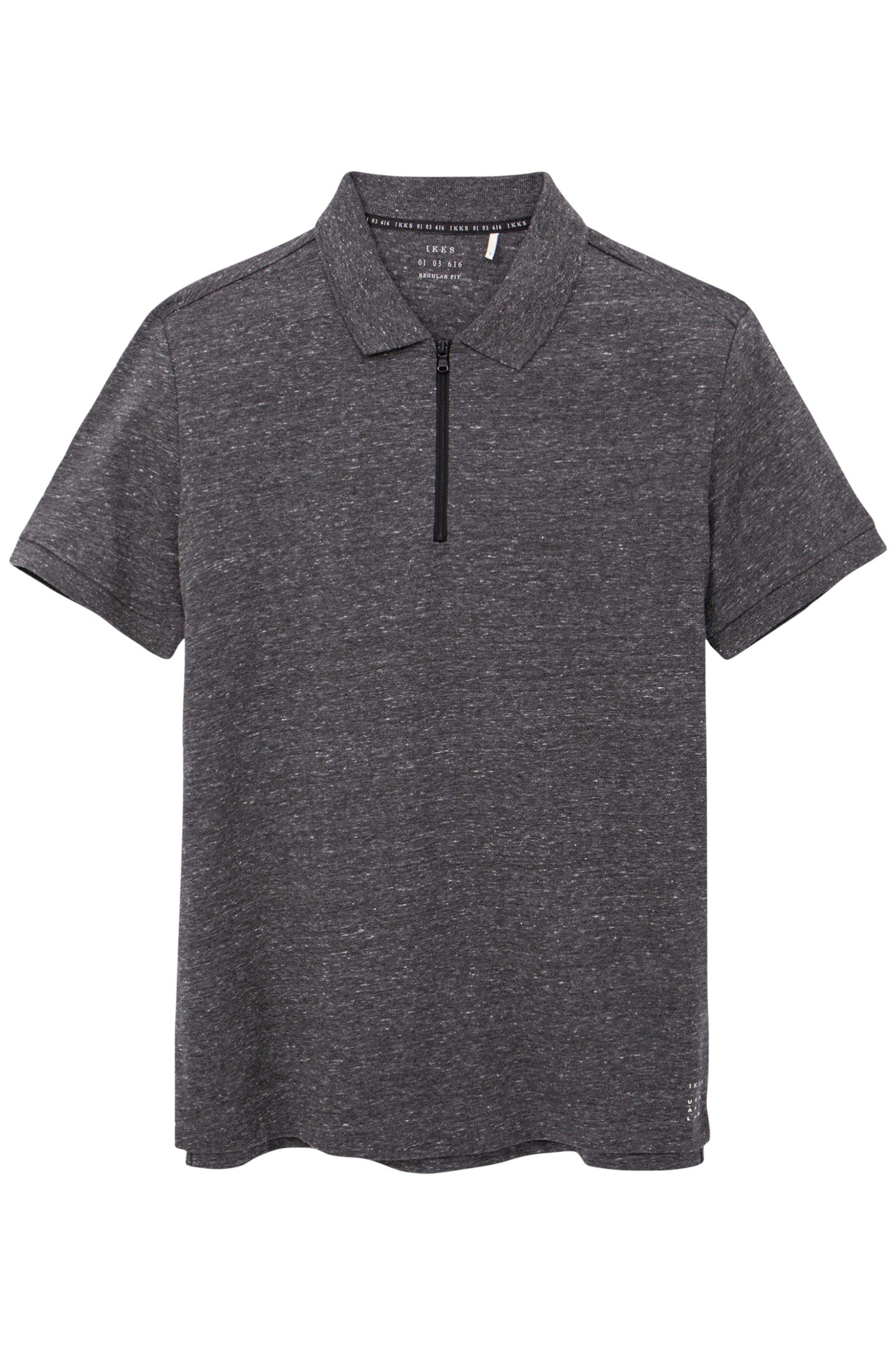 DRY FAST GRAPHITE ZIP POLO SHIRT 4