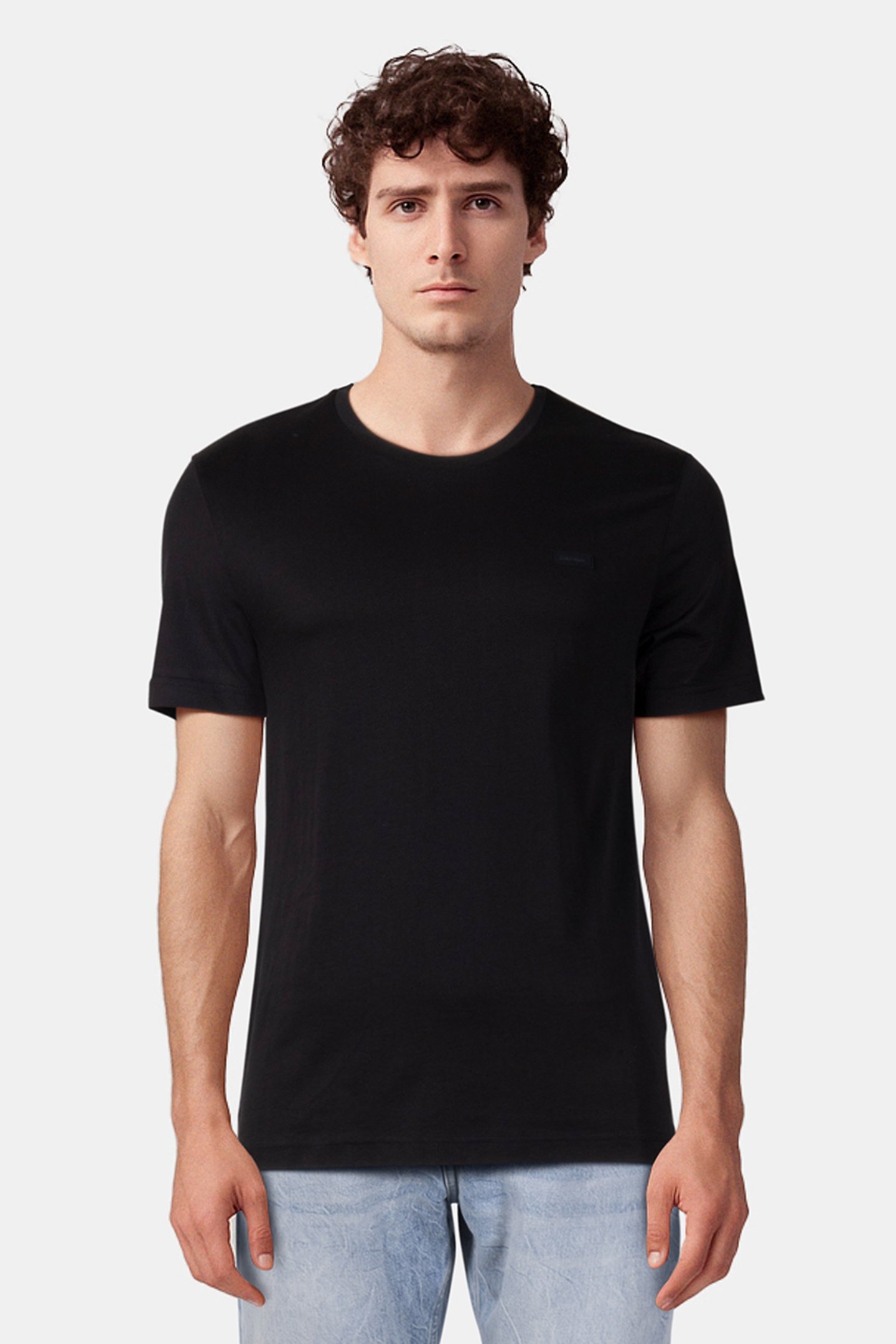 SMOOTH COTTON T-SHIR CK BLACK 1
