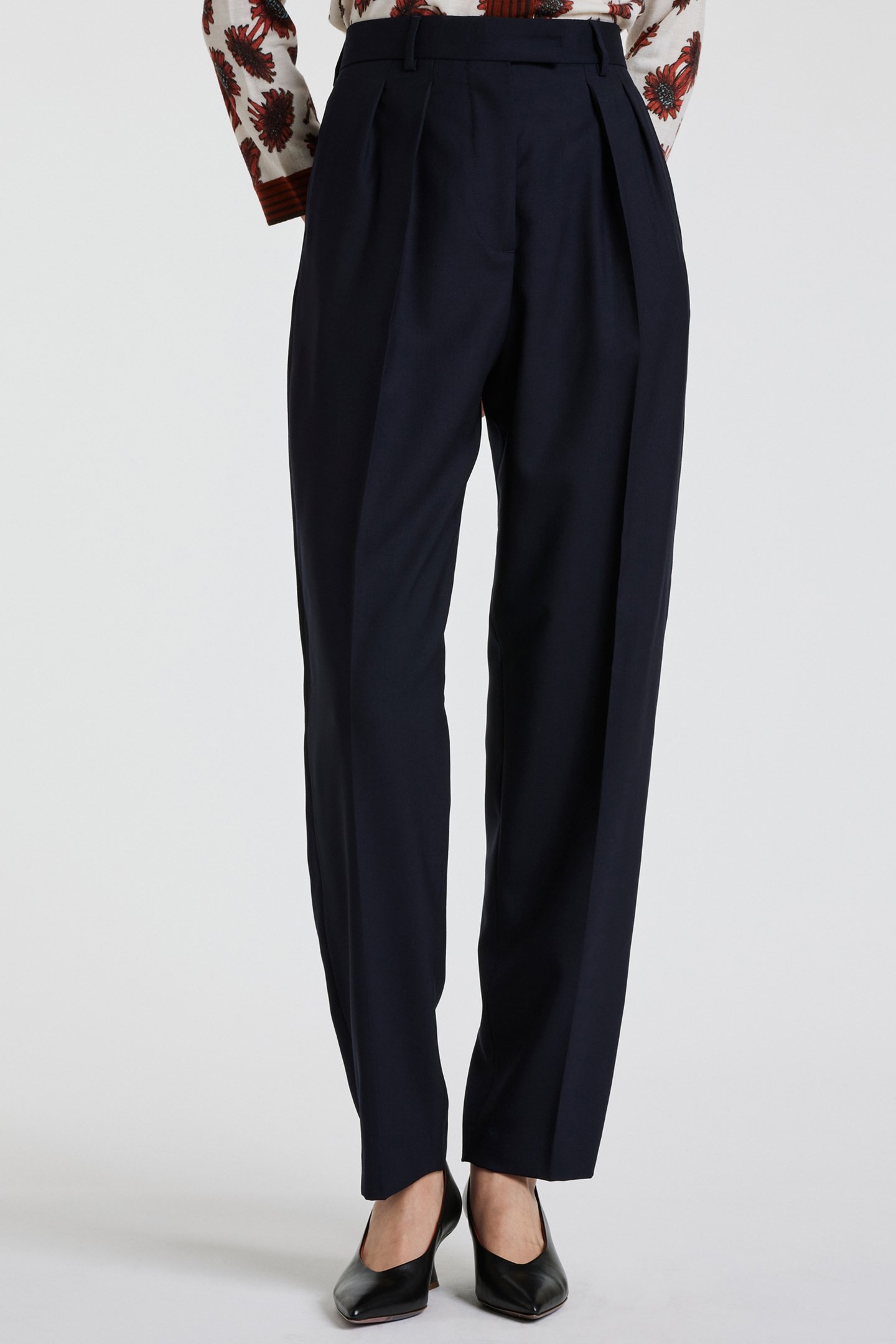 WOMENS TROUSERS VERY DARK NAVY 1