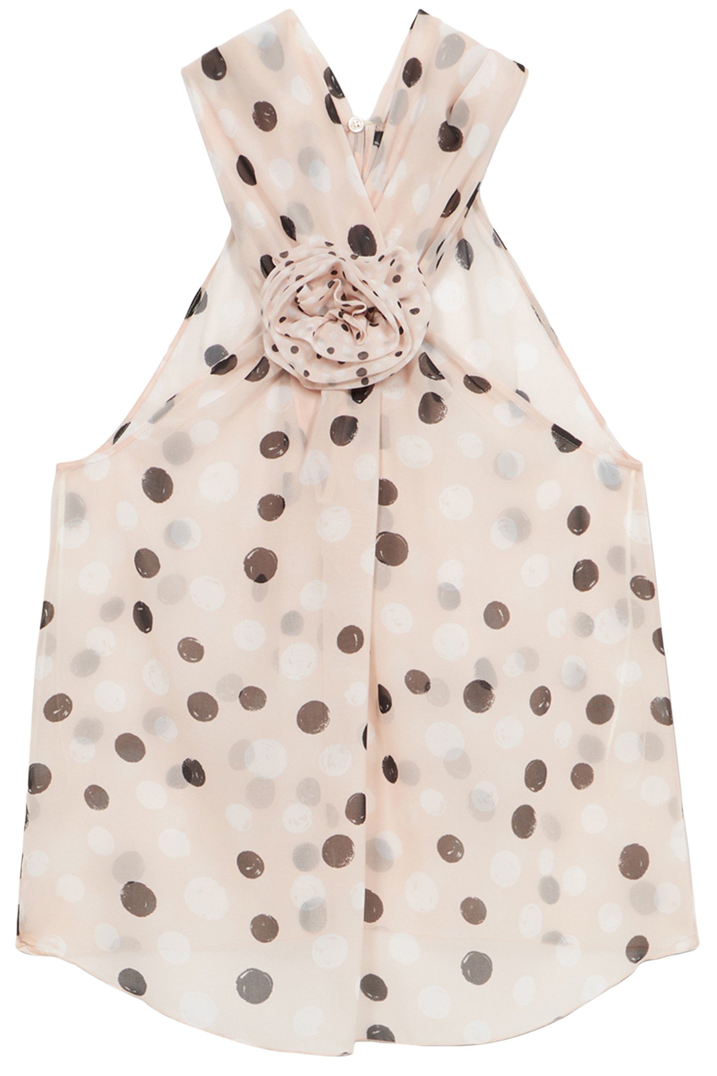 POLKA DOT TOP WITH FLOWER PINK 4