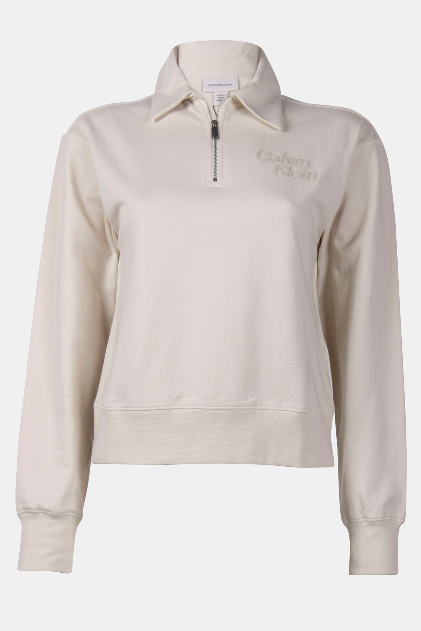 LS FRENCH TERRY POLO BONE WHITE 3