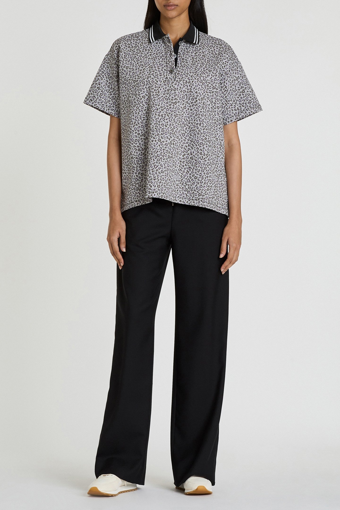 WOMENS JERSEY TOP GREY MELANGE 3