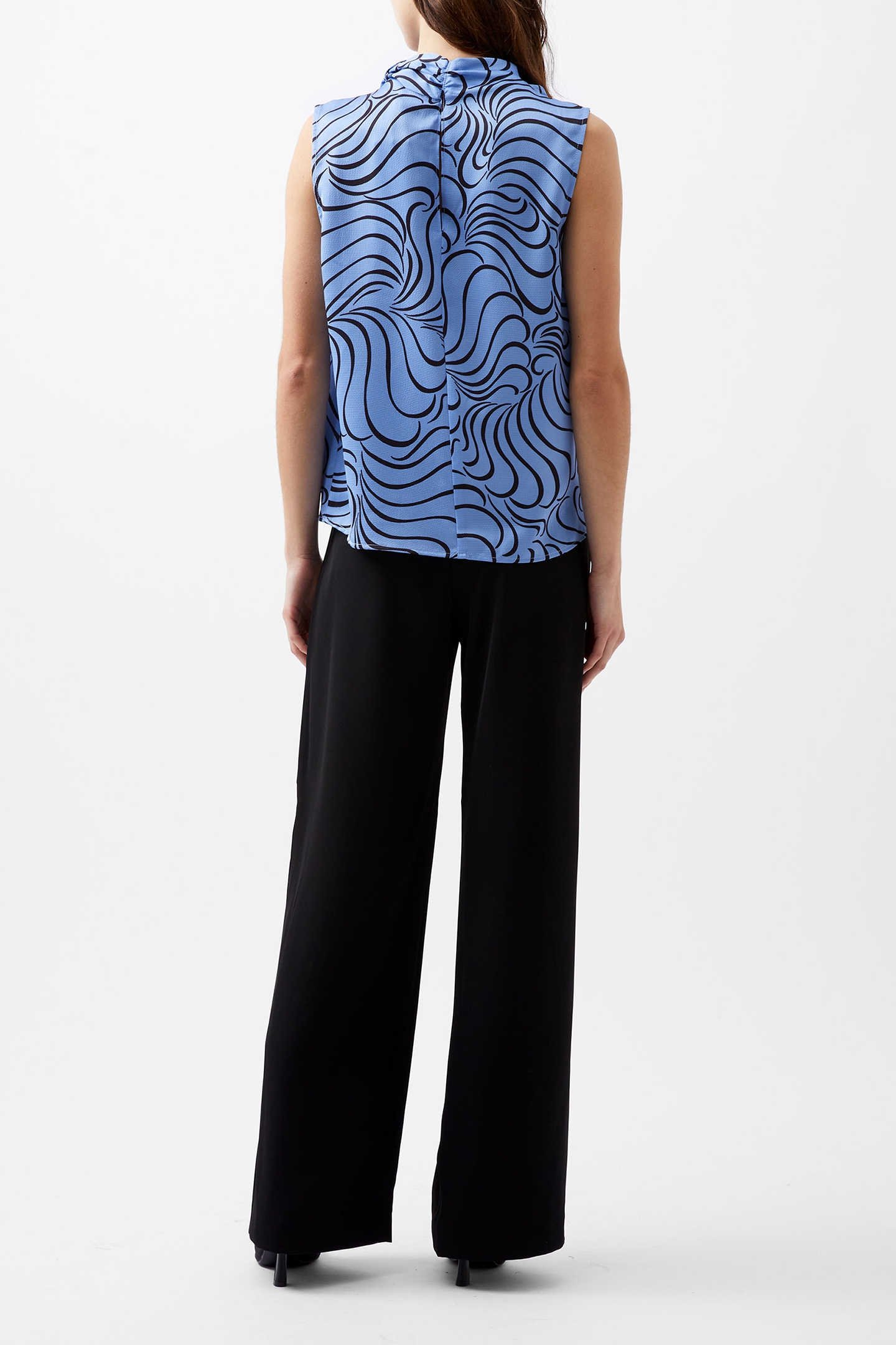 FELECIA ELIZA TOP DUSTED BLUE/BLACKOUT 3