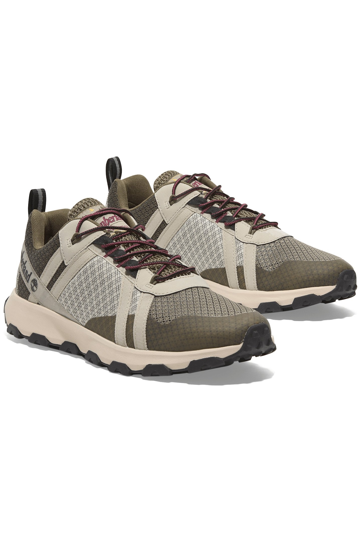 WINSOR TRAIL LOW LACE UP WATERPROOF SNEAKER LIGHT TAUPE MESH 2