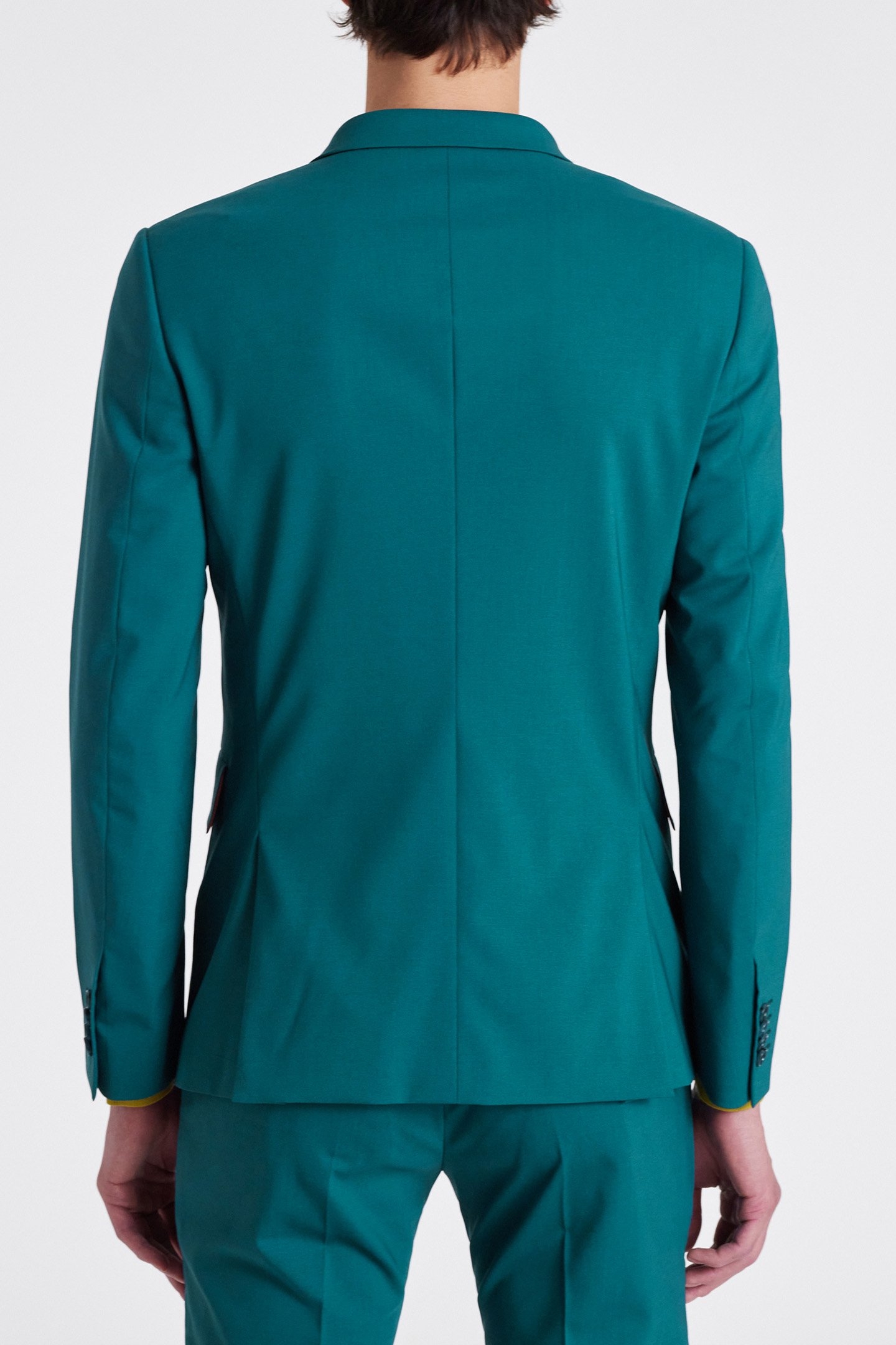 SLIM FIT 2 BUTTON SUIT PETROL BLUE 5