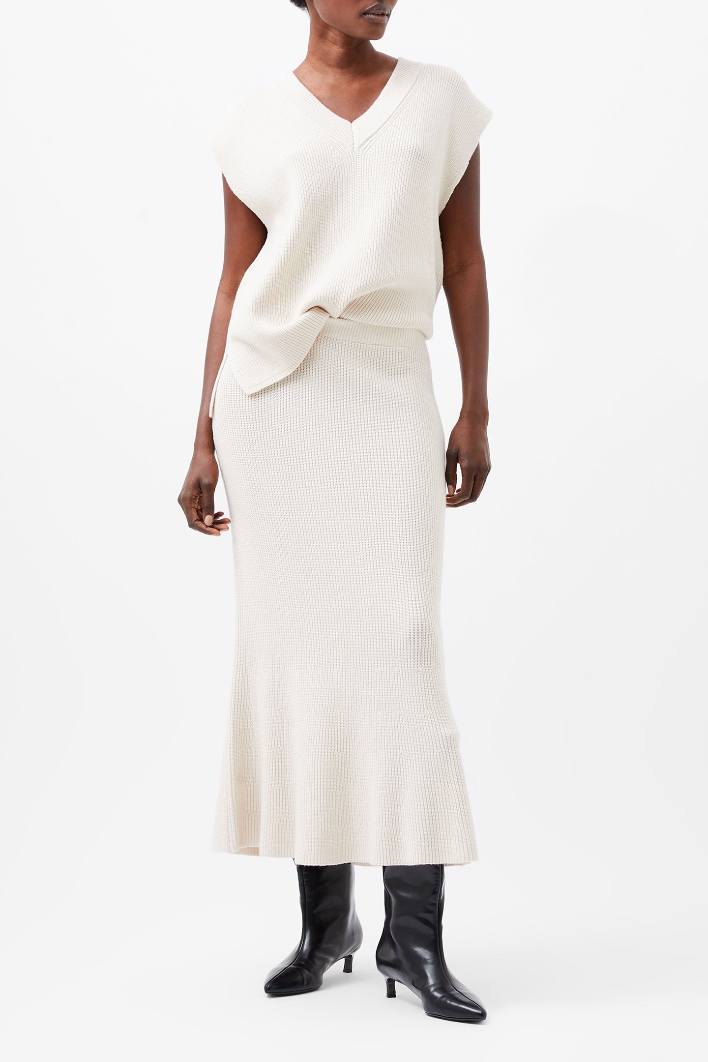 NARIKO SKIRT OATMEAL MEL 2