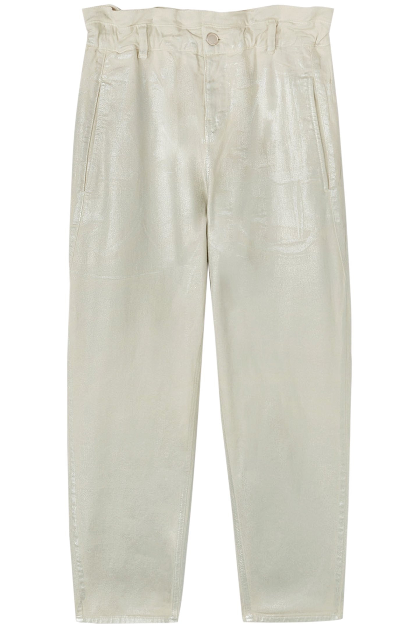 LAMINATED PAPERBAG JEANS GREY 4