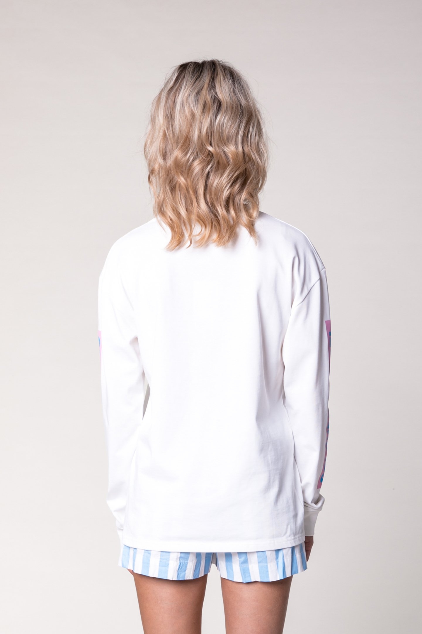 SUNGLASSES LONGSLEEVE CUFF TEE STANDARD WHITE 2