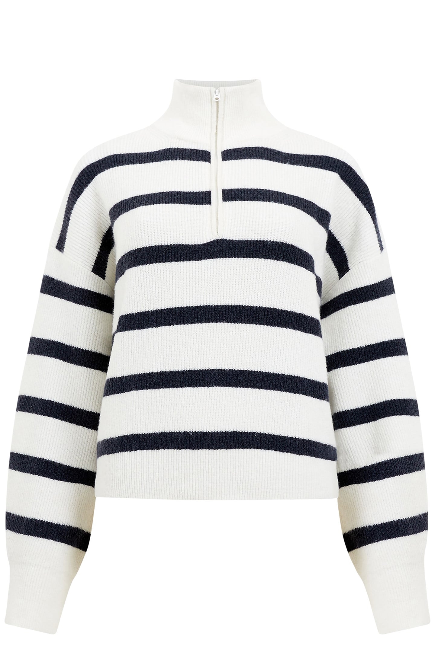 VHARI HALF ZIP JUMPER WINTER WHITE/MARINE 2