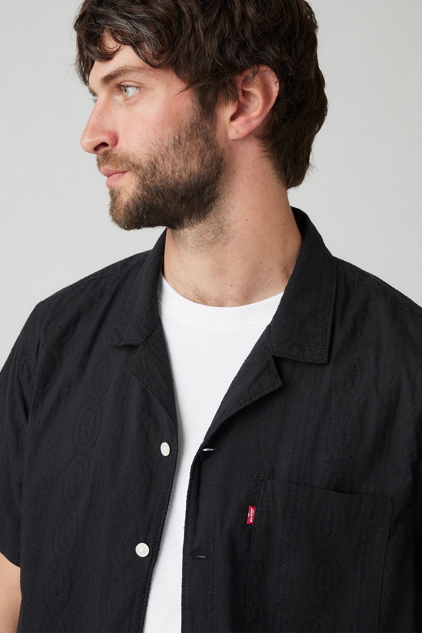 THE SUNSET CAMP SHIRT EMBER DETAIL STRIP 5