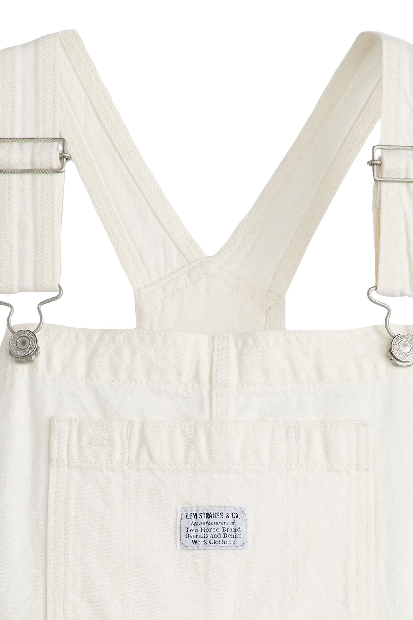 UTILITY DUNGAREES PLAYSUIT IN WHITE 7