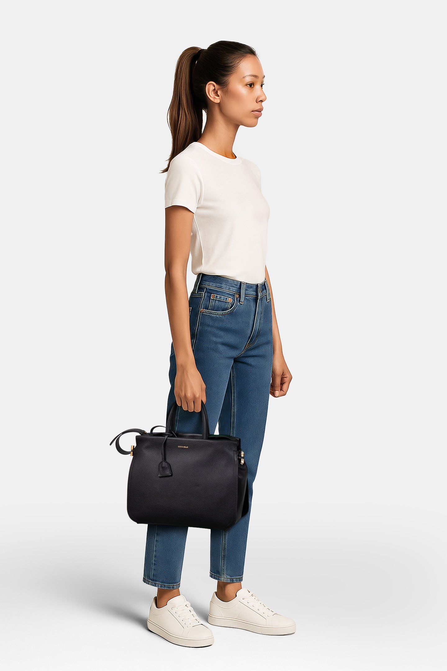 COCCINELLE BLUE SOFT NOIR 1