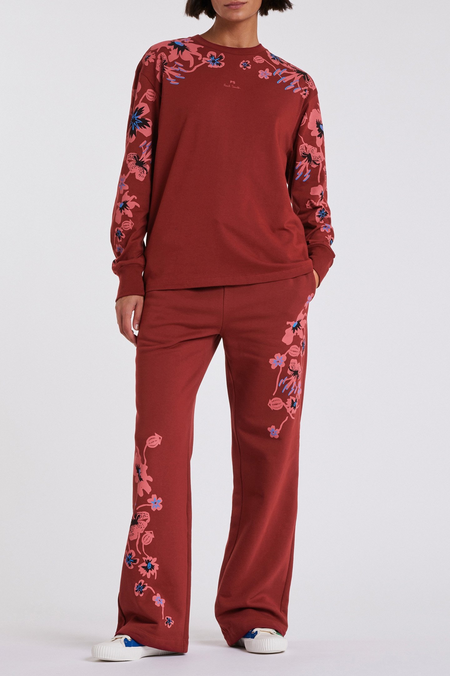 WOMENS POPPIES SWEATPANTS BRICK RED 3