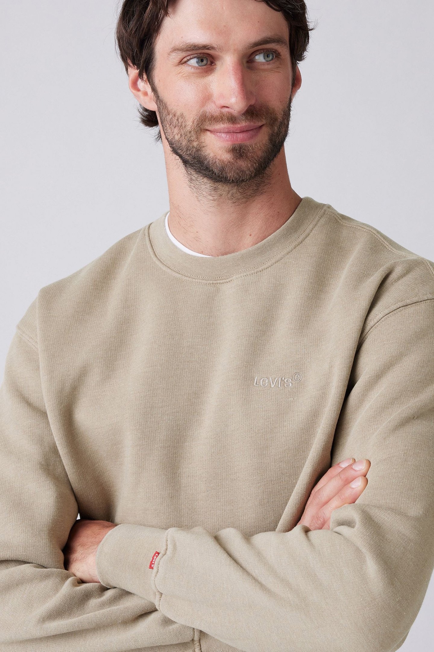 AUTHENTIC CREW TWOTONE OVERDYE EGRET 5