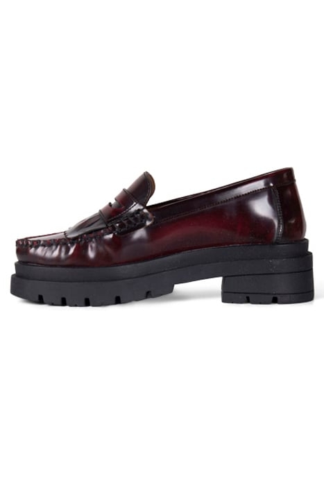 SHINY LEATHER LOAFER WITH RUBBER SOLE CASSIS 3