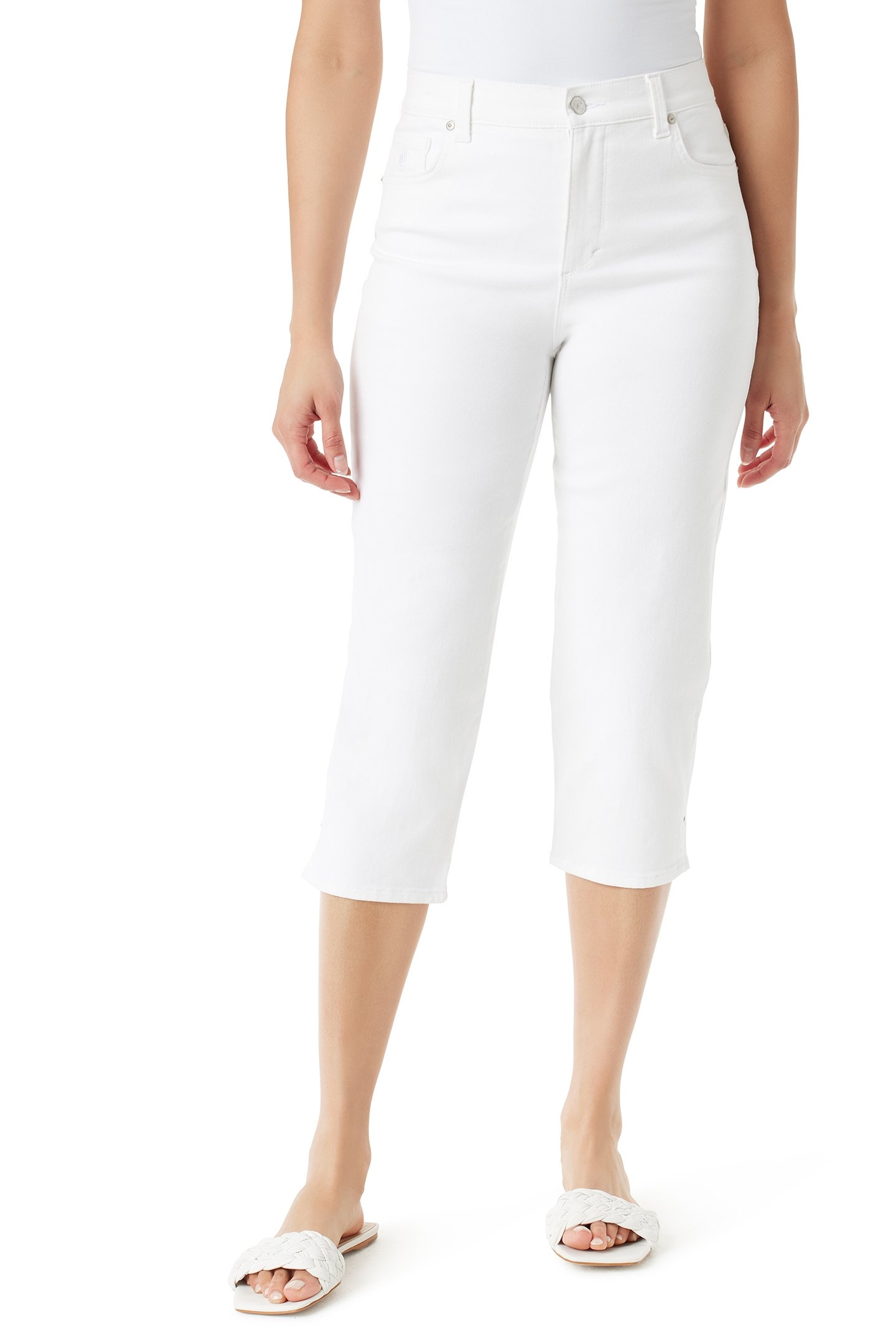 GLORIA VANDERBILT AMANDA CAPRI VINTAGE WHITE 1