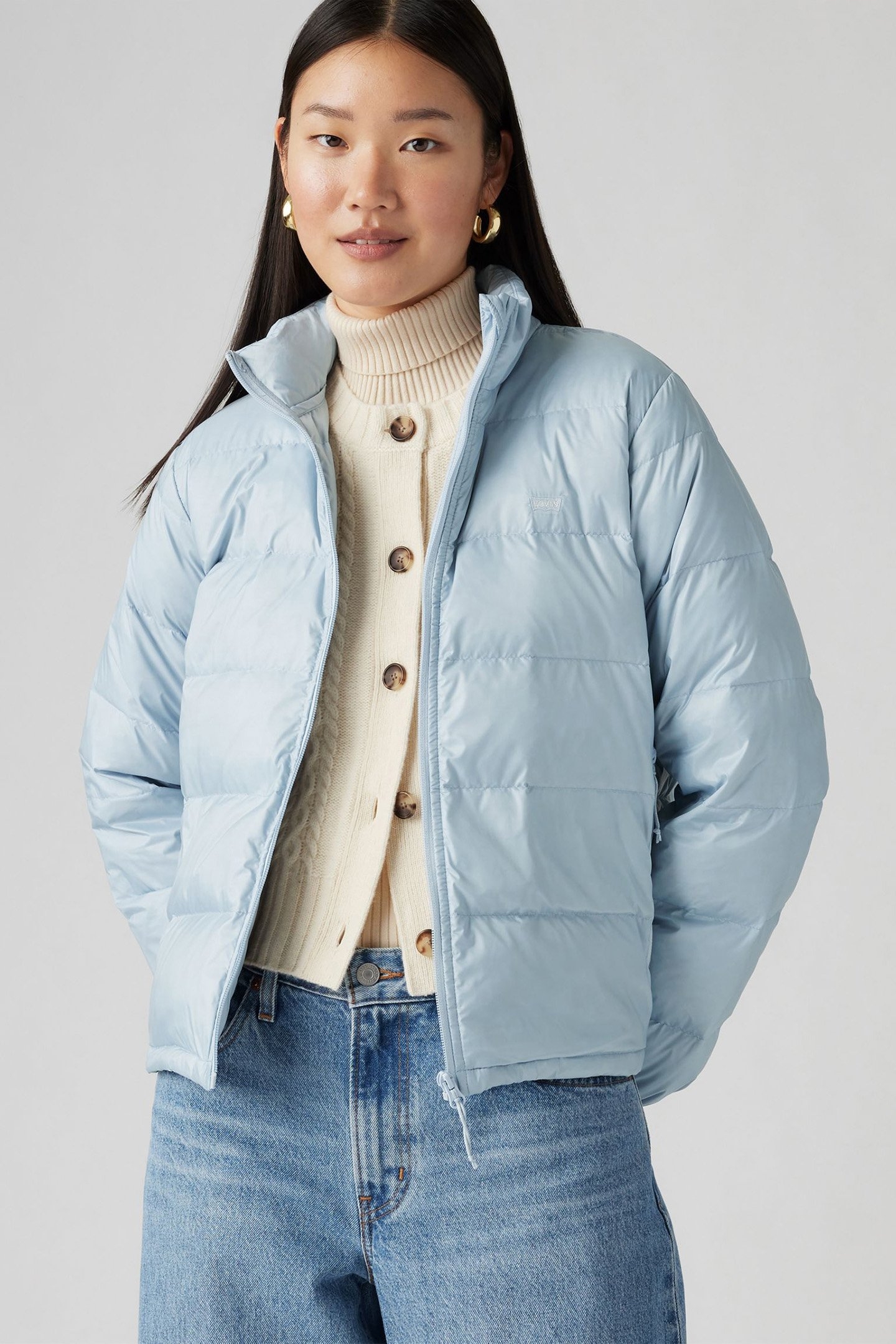 WILLA DOWN PACKABLE PUFFER JACKET NIAGARA MIST 4