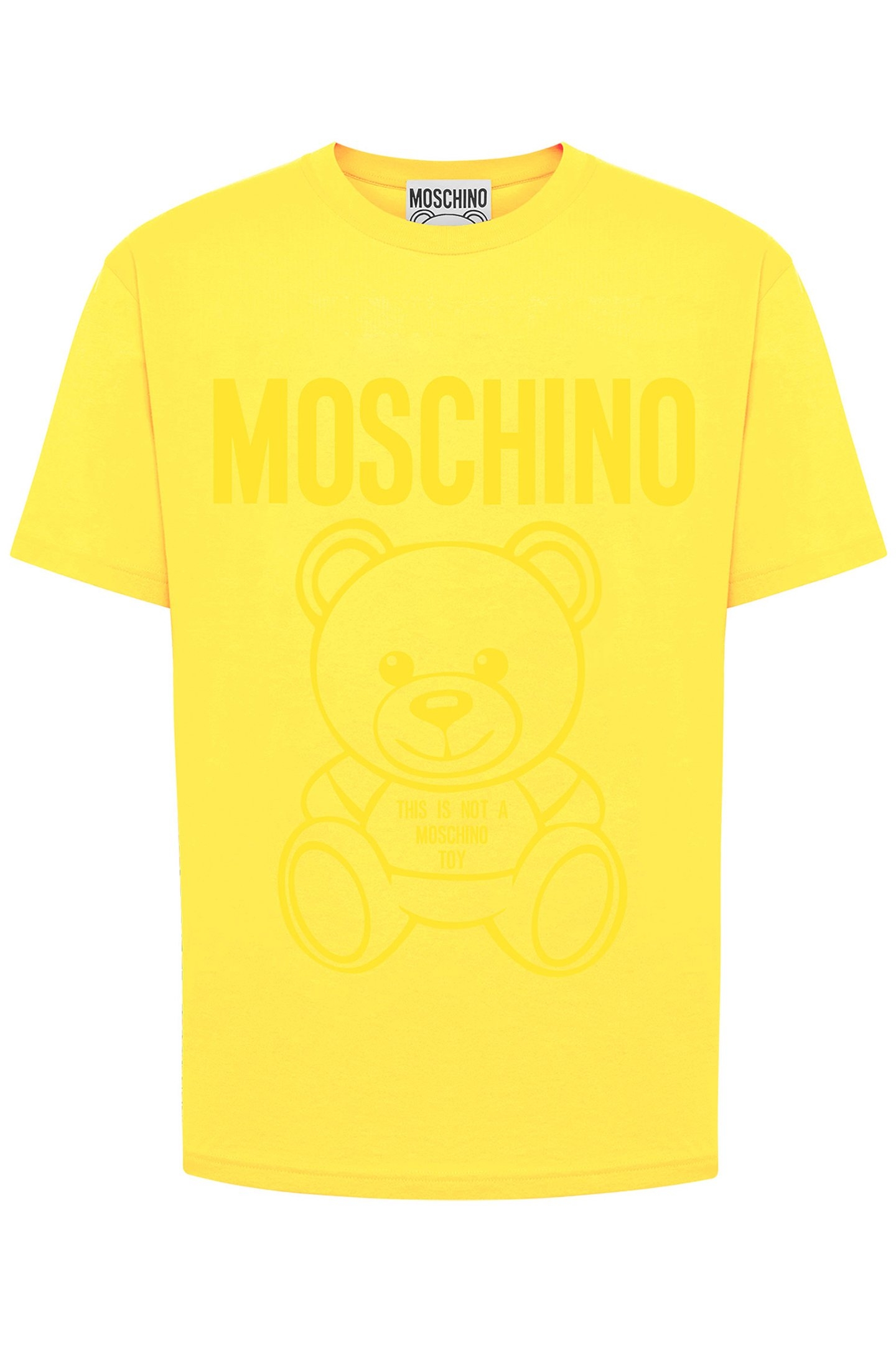 MOSCHINO TEDDY BEAR ORGANIC JERSEY T-SHIRT YELLOW 3