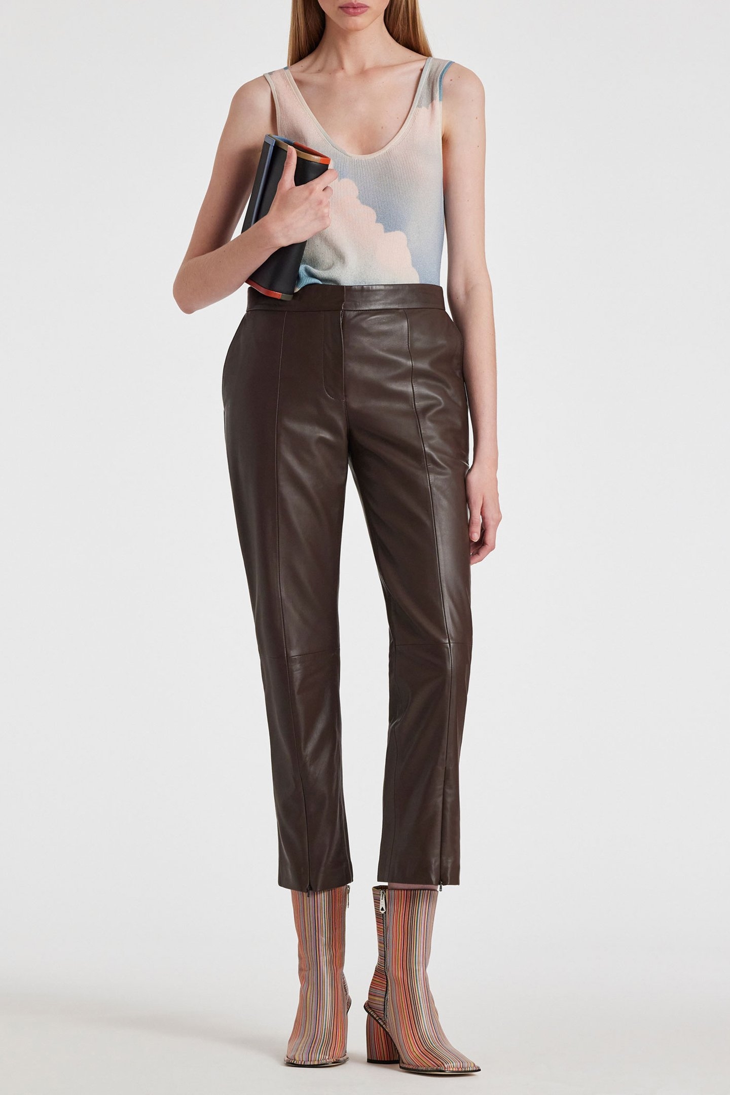 WOMENS KNITTED VEST LIGHT BLUE 4