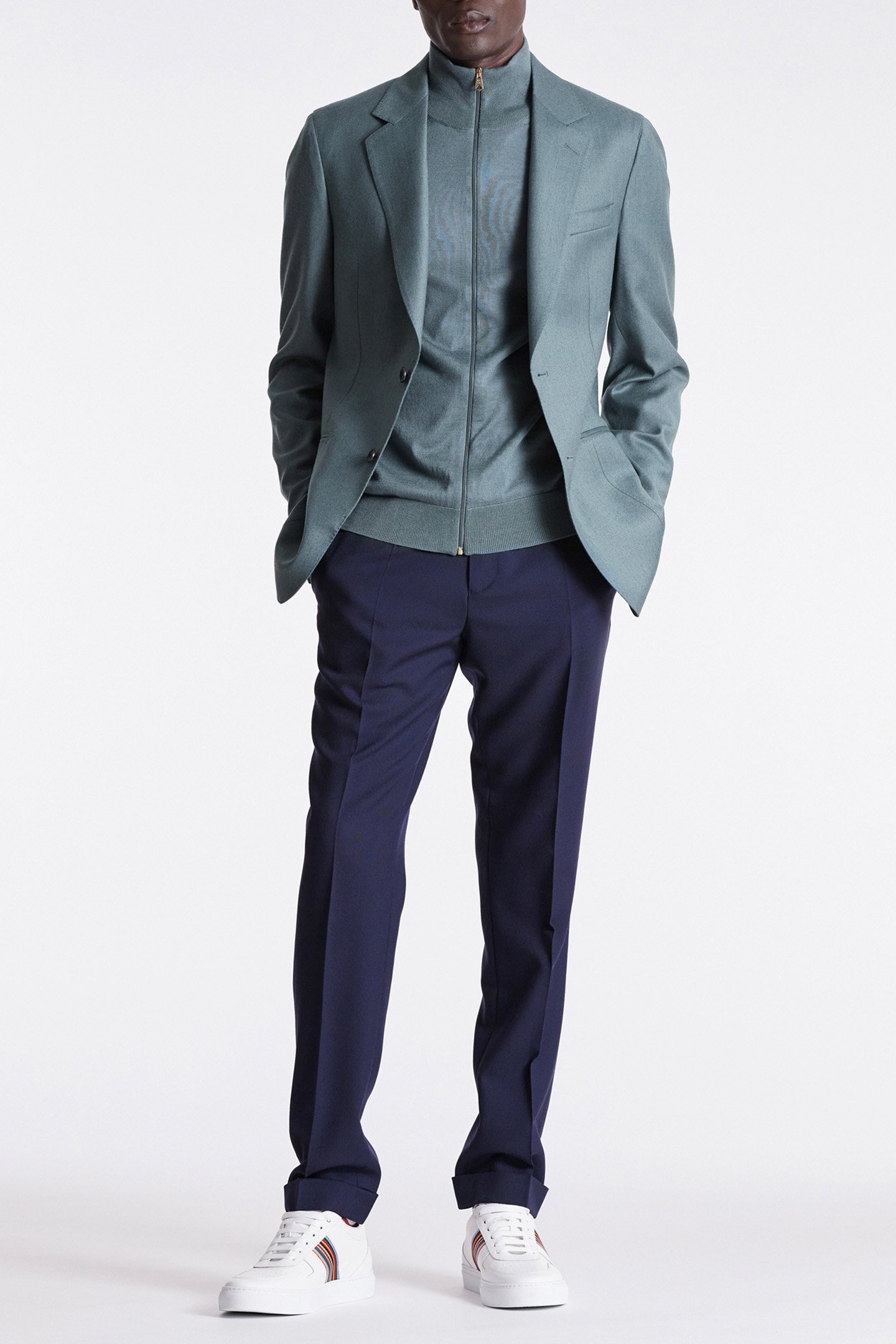 GENTS 2BTN JACKET BLUE 3