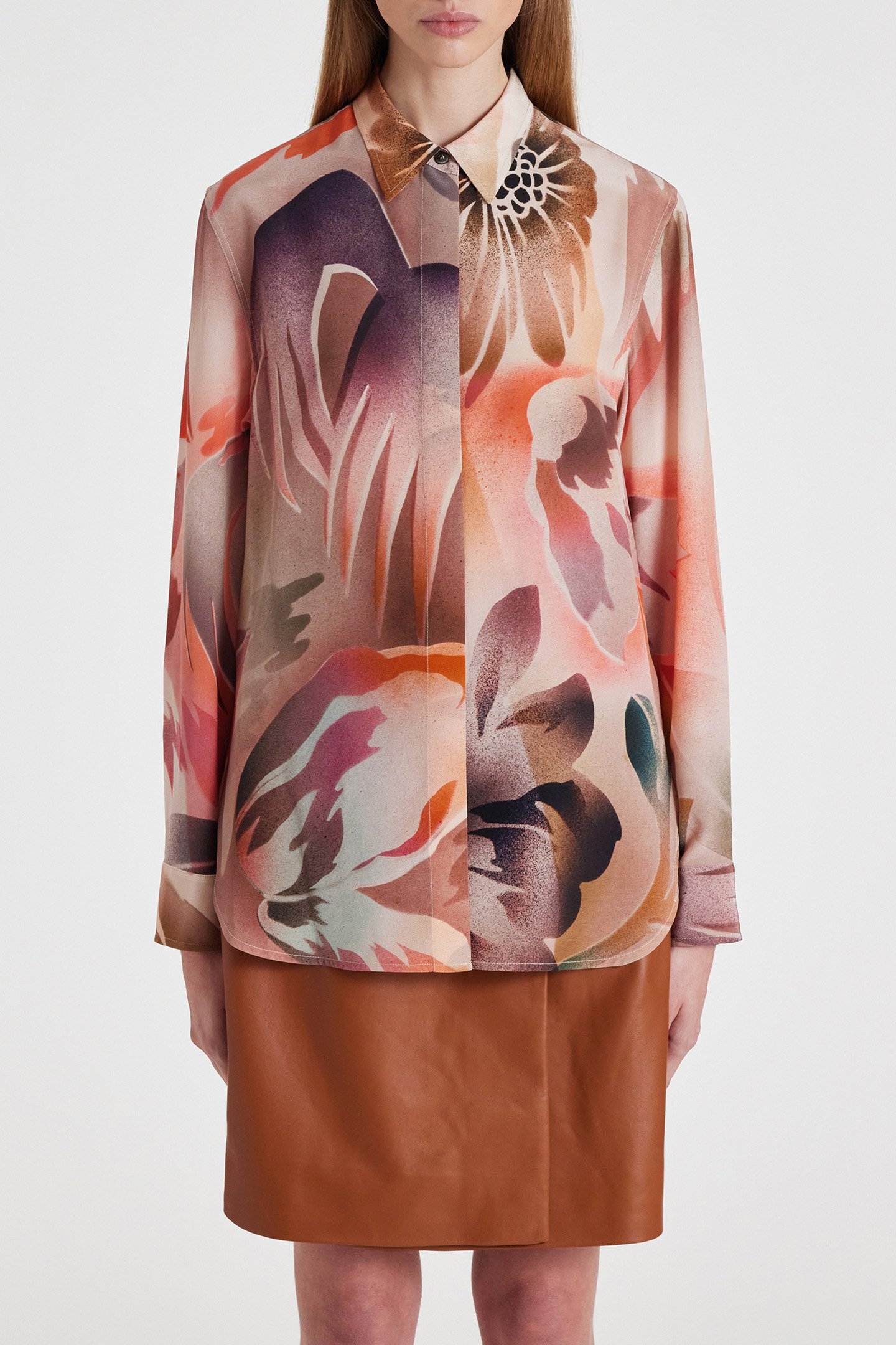 WOMENS SHIRT CORAL RED 1