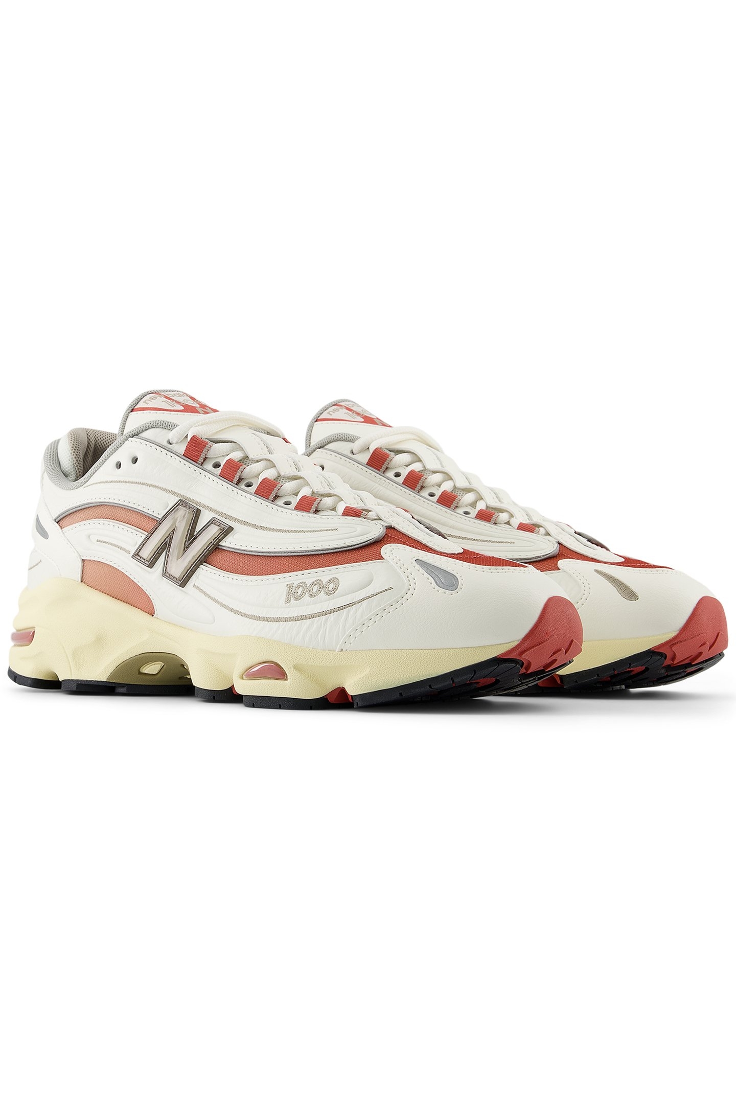 M1000CB SNEAKERS IN WHITE & ORANGE 2