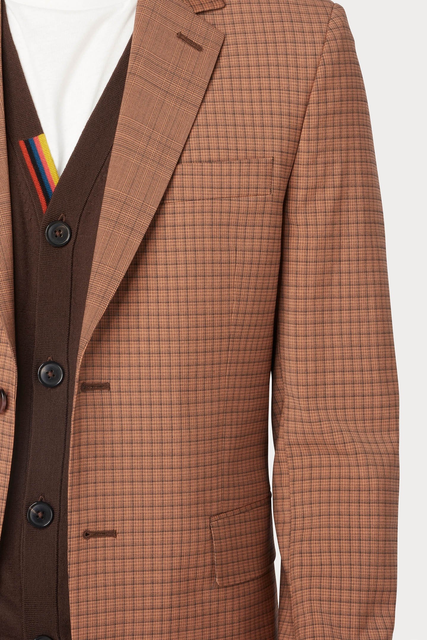 MENS 2 BUTTON JACKET LIGHT RUST 6