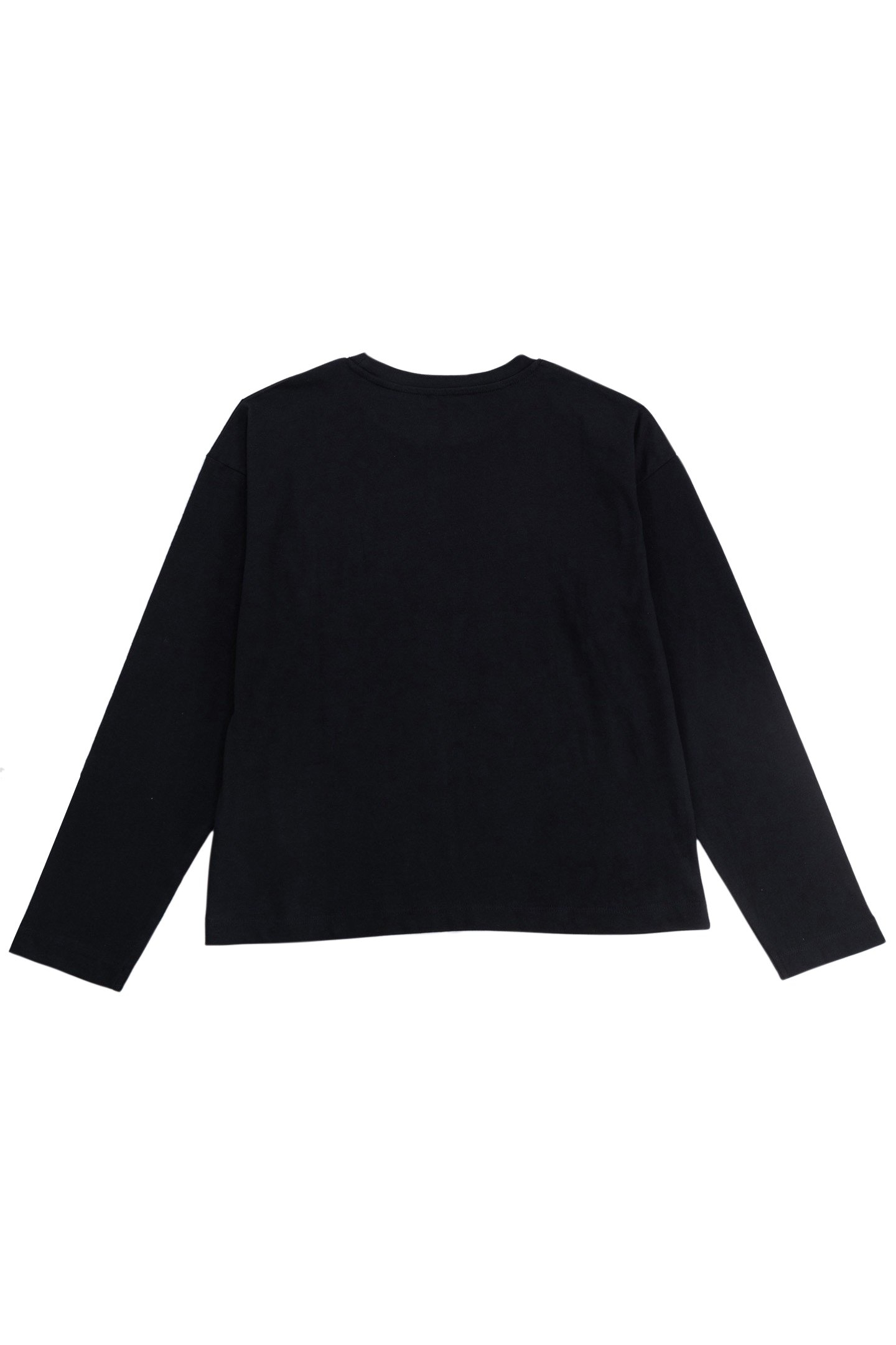 BLACK T-SHIRT WITH VELOUR FLOCKED MESSAGE FOR GIRL 2