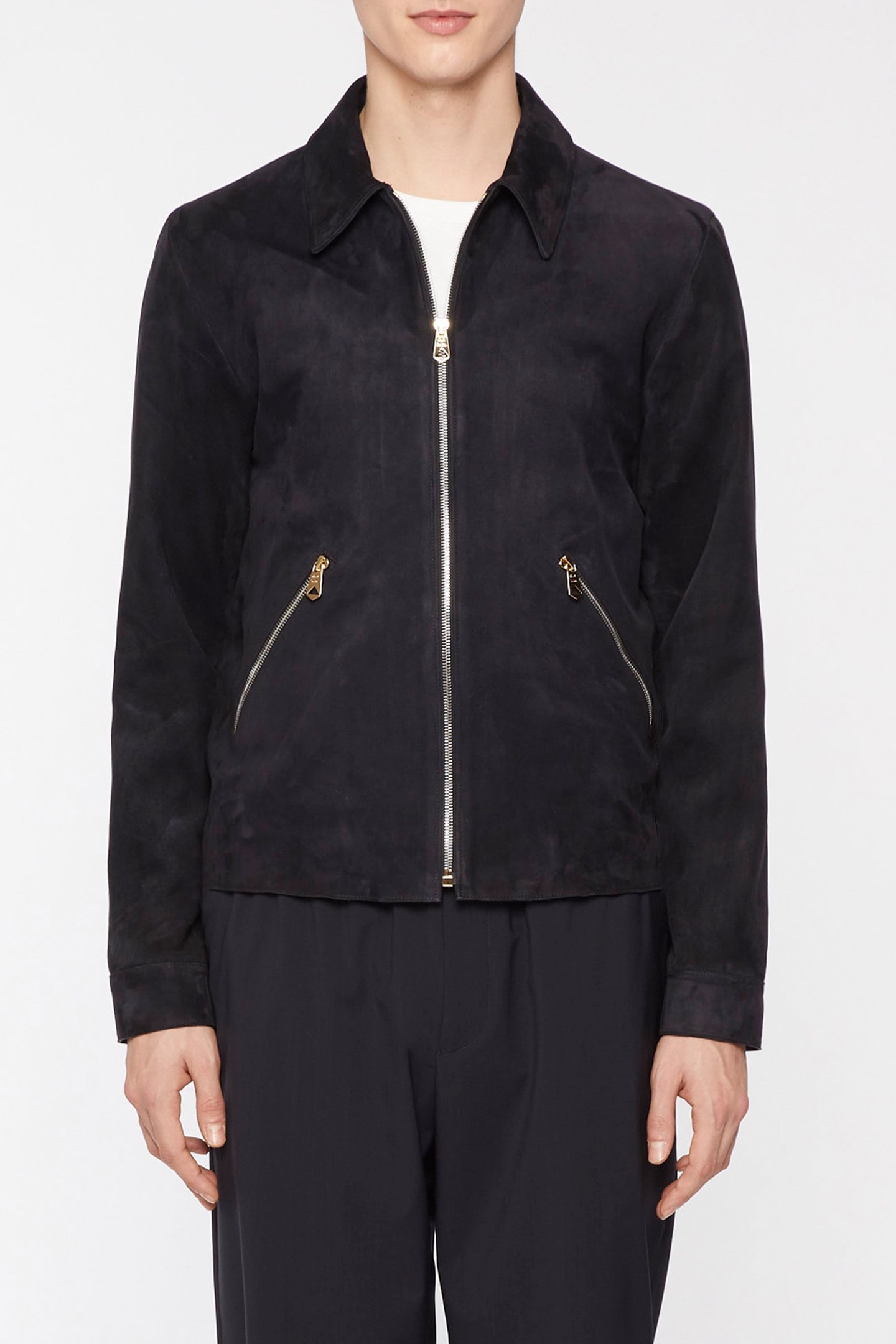 GENTS SUEDE JACKET NAVY 1