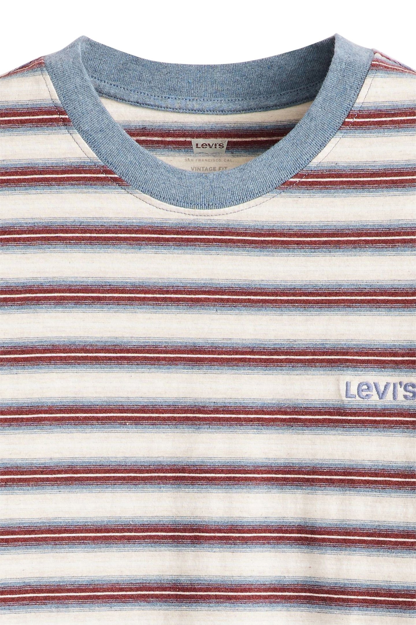 RED TAB VINTAGE TEE BREAK STRIPE PORRIDGE 6