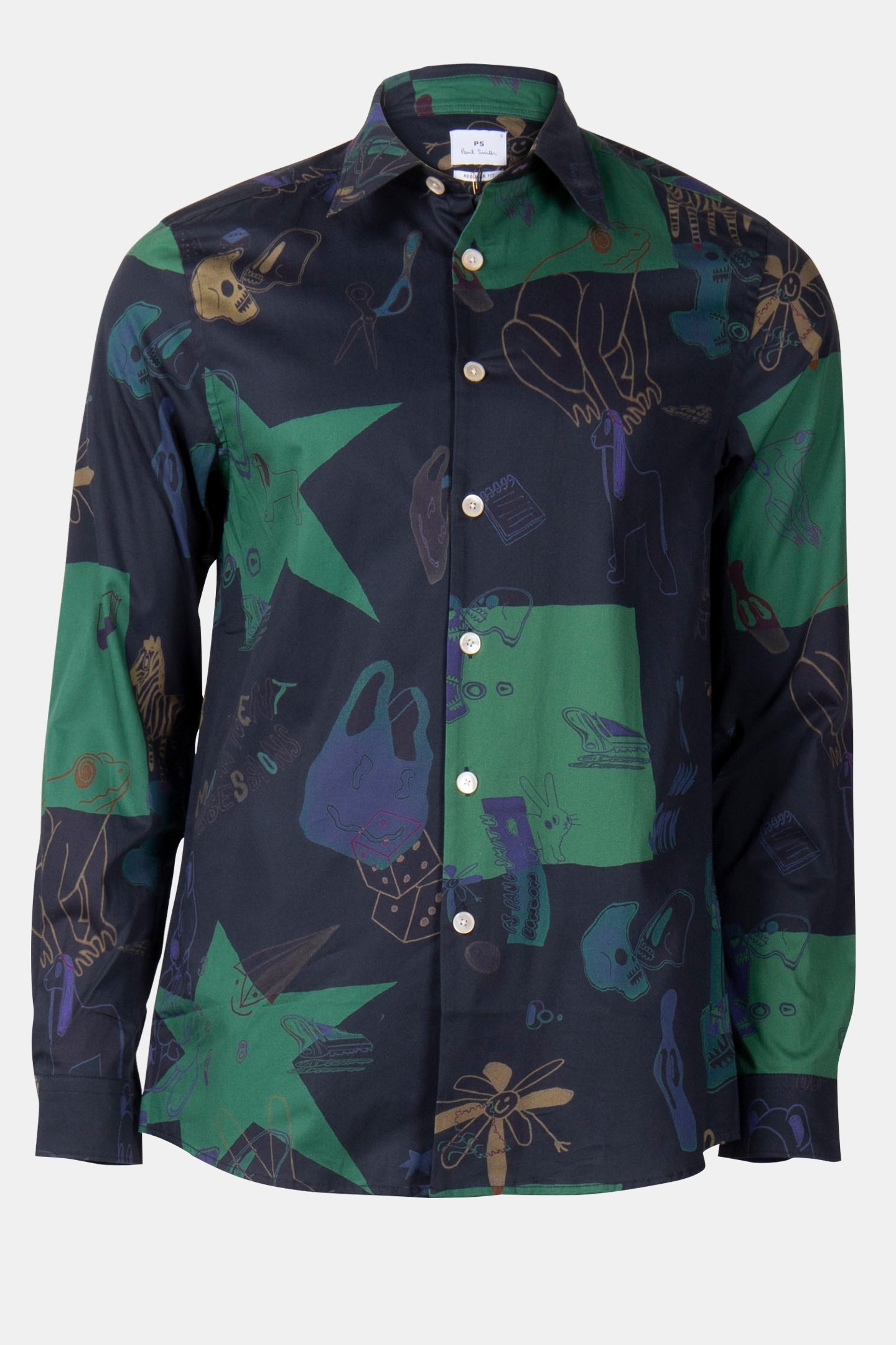 LS REGULAR FIT SHIRT VERY DARK NAVY 3