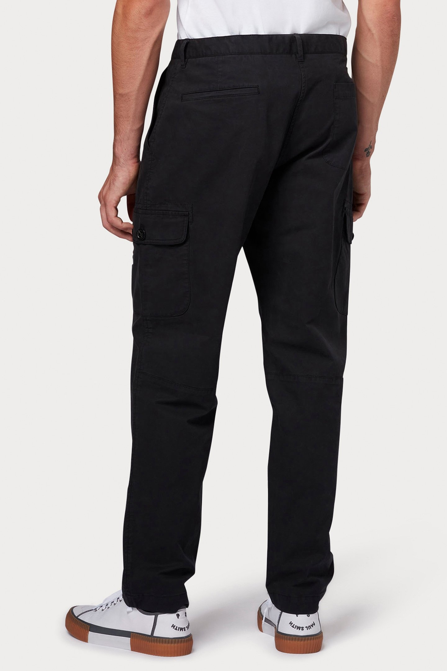 MENS CARGO TROUSER BLACK 2