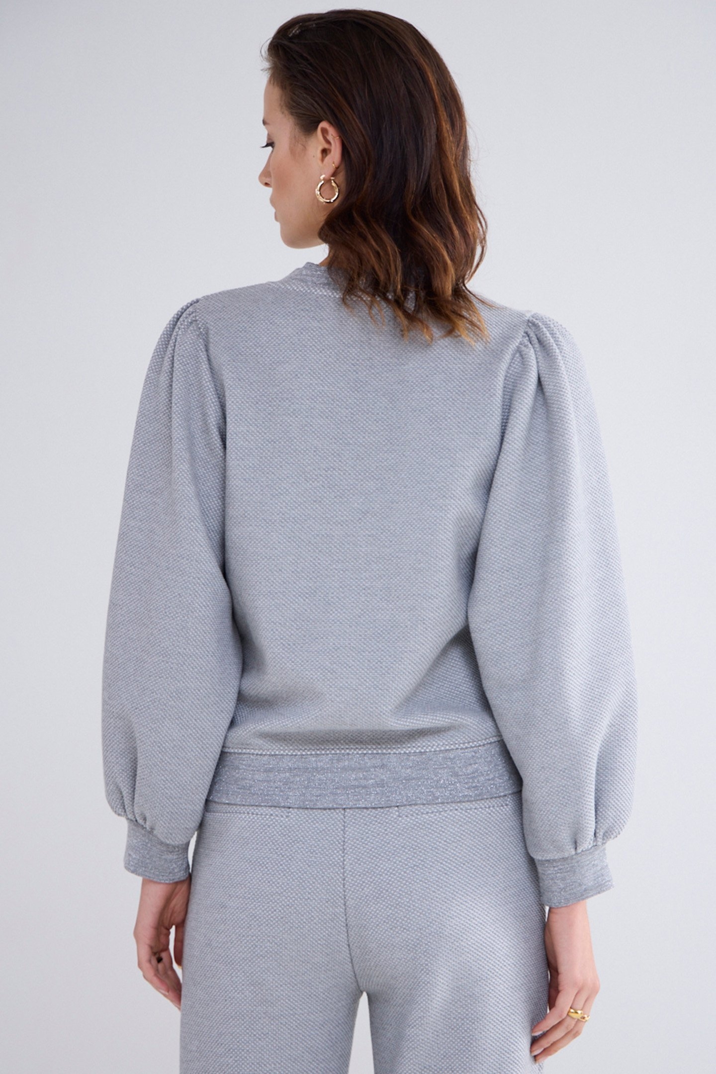 7/8 SLEEVE CARDIGAN NEW WAFFLE GREYS 2