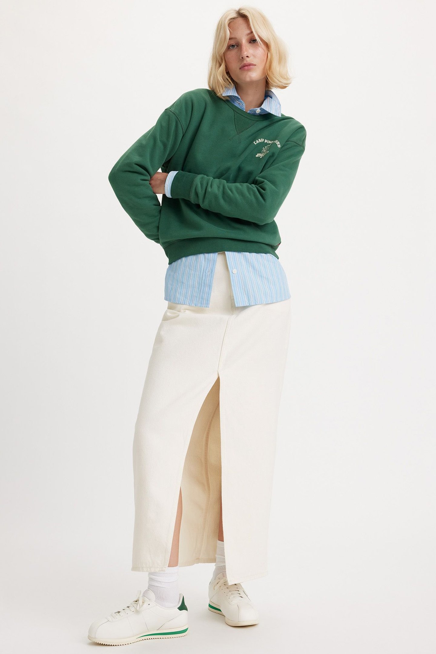 ANKLE COLUMN SKIRT SNOWING IN LA 6