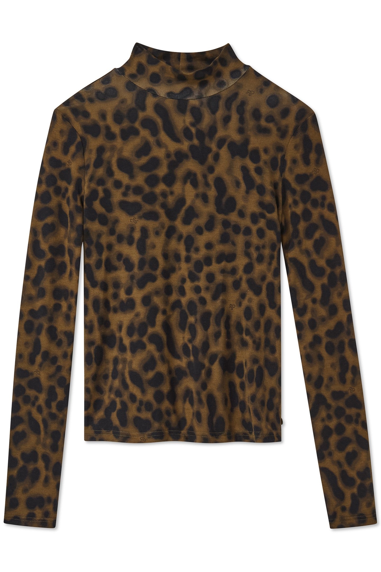 LS MOCK NECK TEE MILITARY OLIVE ANIMAL 3