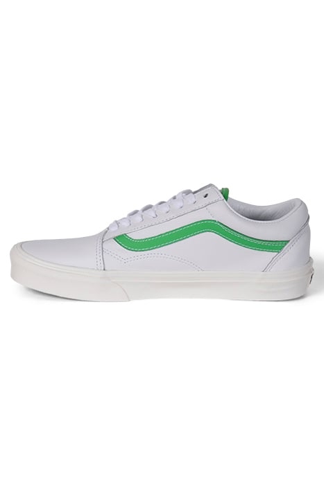 OLD SKOOL LEATHER WHITE/GREEN 3