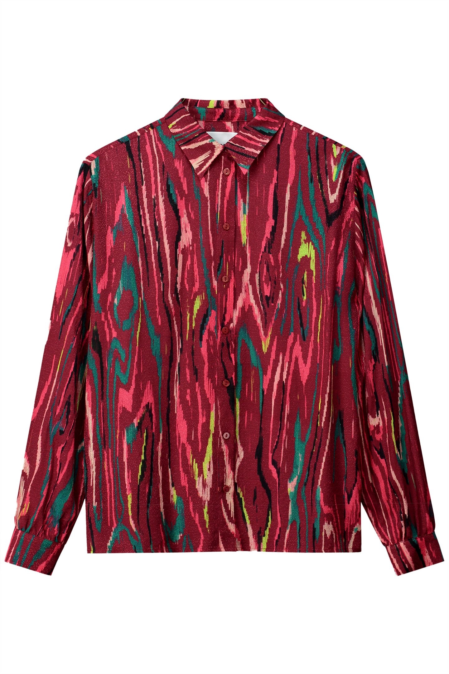 BLOUSE - MILLY WOODY BURGUNDY RED 3