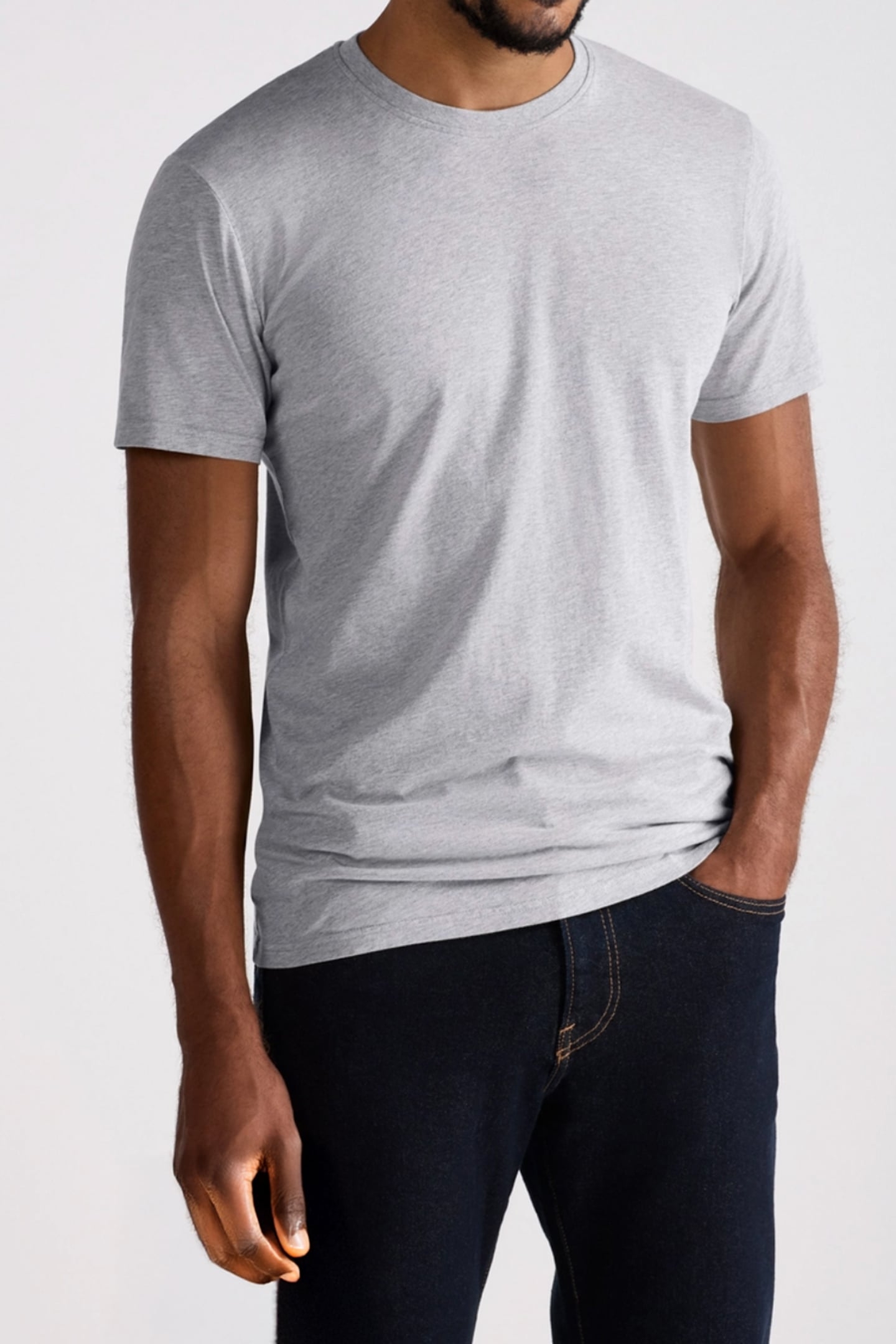 MCGREGOR - PREMIUM STRETCH T-SHIRT - O-NECK - 4-PACK GREY 2