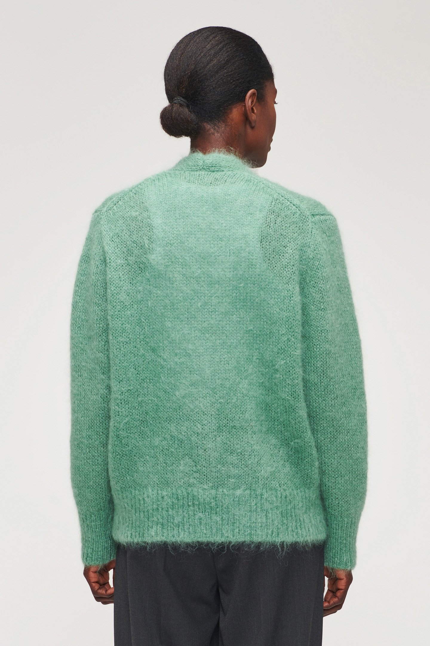SOFT MOHAIR CARDIGAN JADE 2