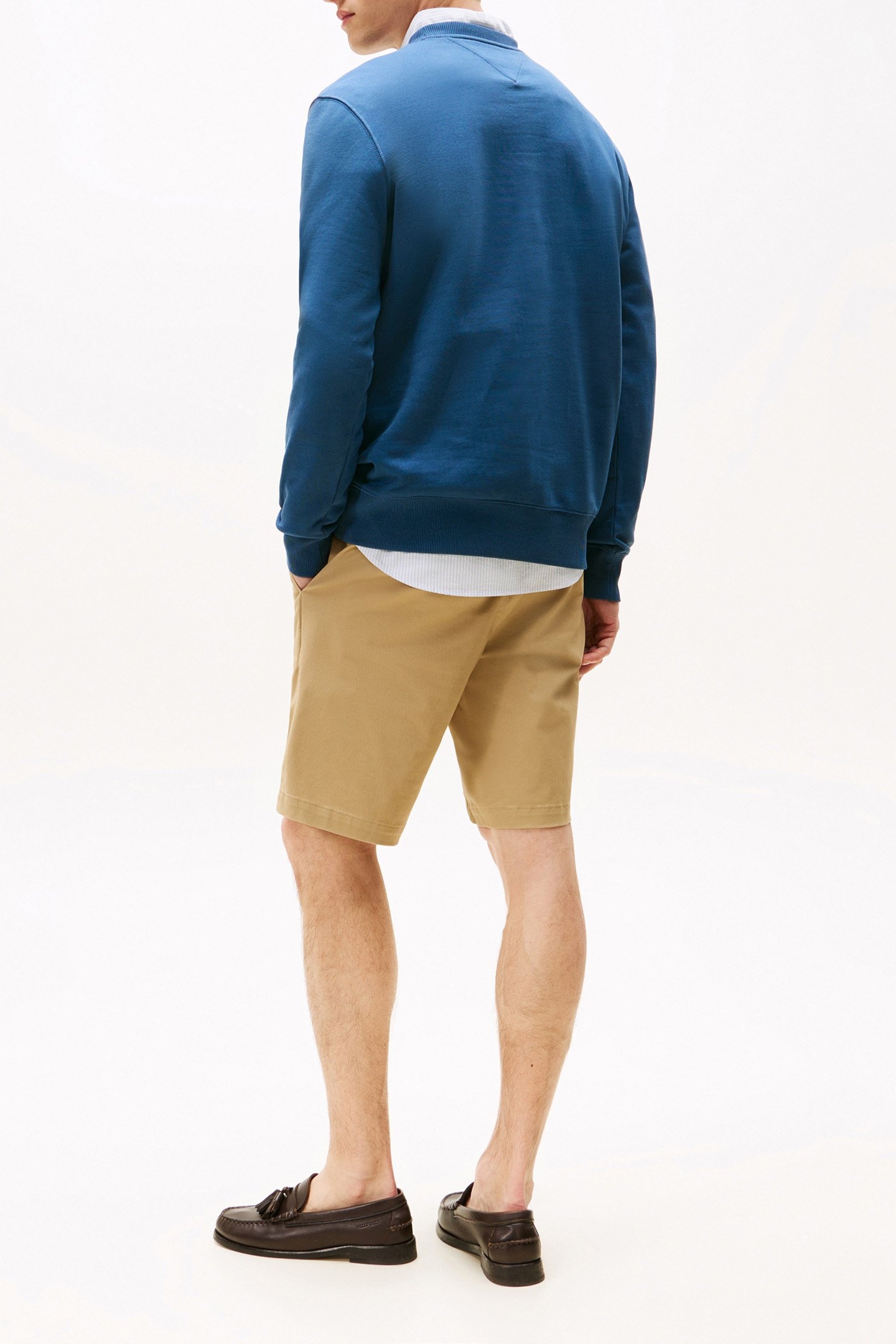 ESSENTIAL TERRY CREW REGULAR FIT SWEATSHIRT AEGEAN SEA GREY 3