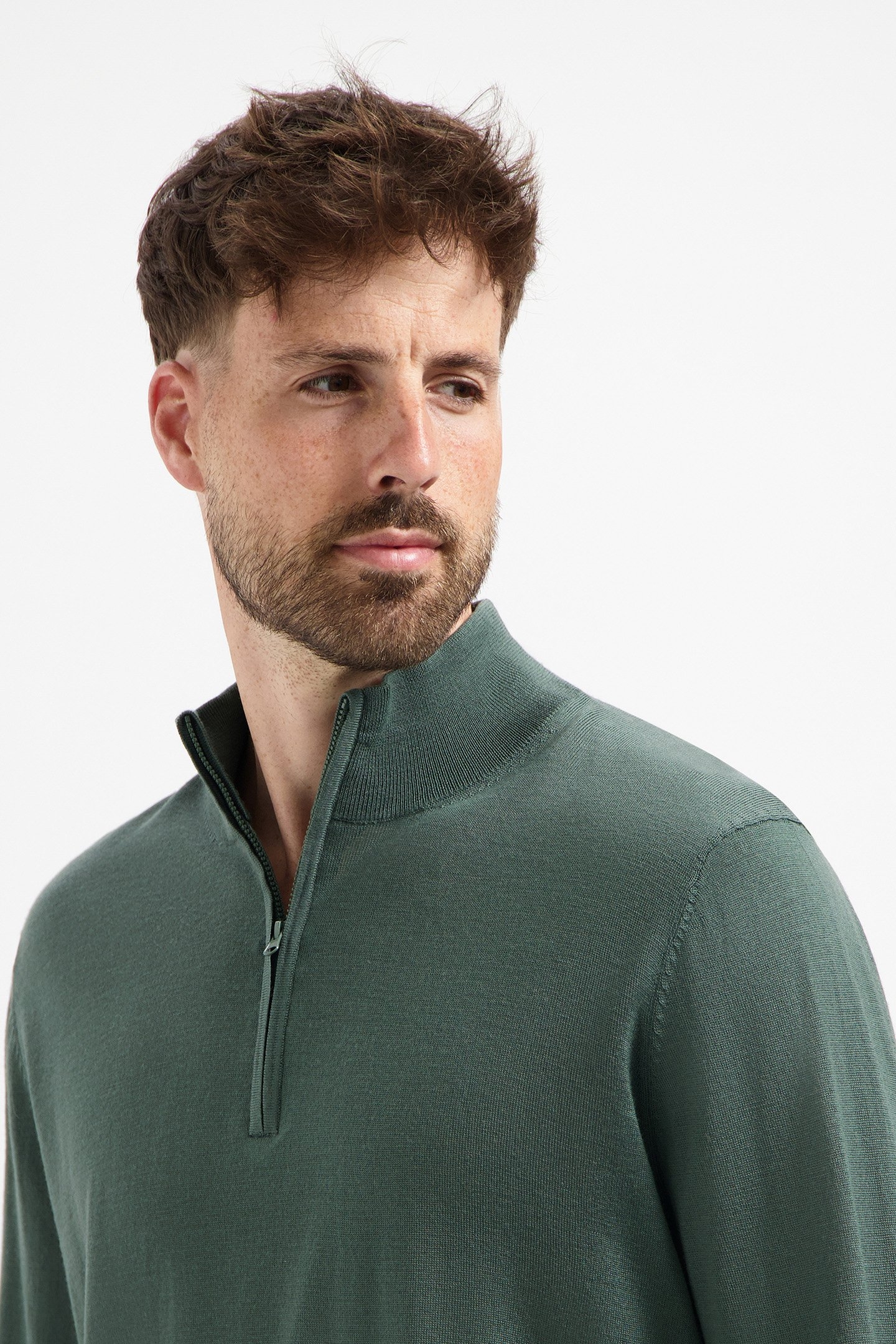 ZIP UP 100% MERINO FERNSTONE GREEN 5